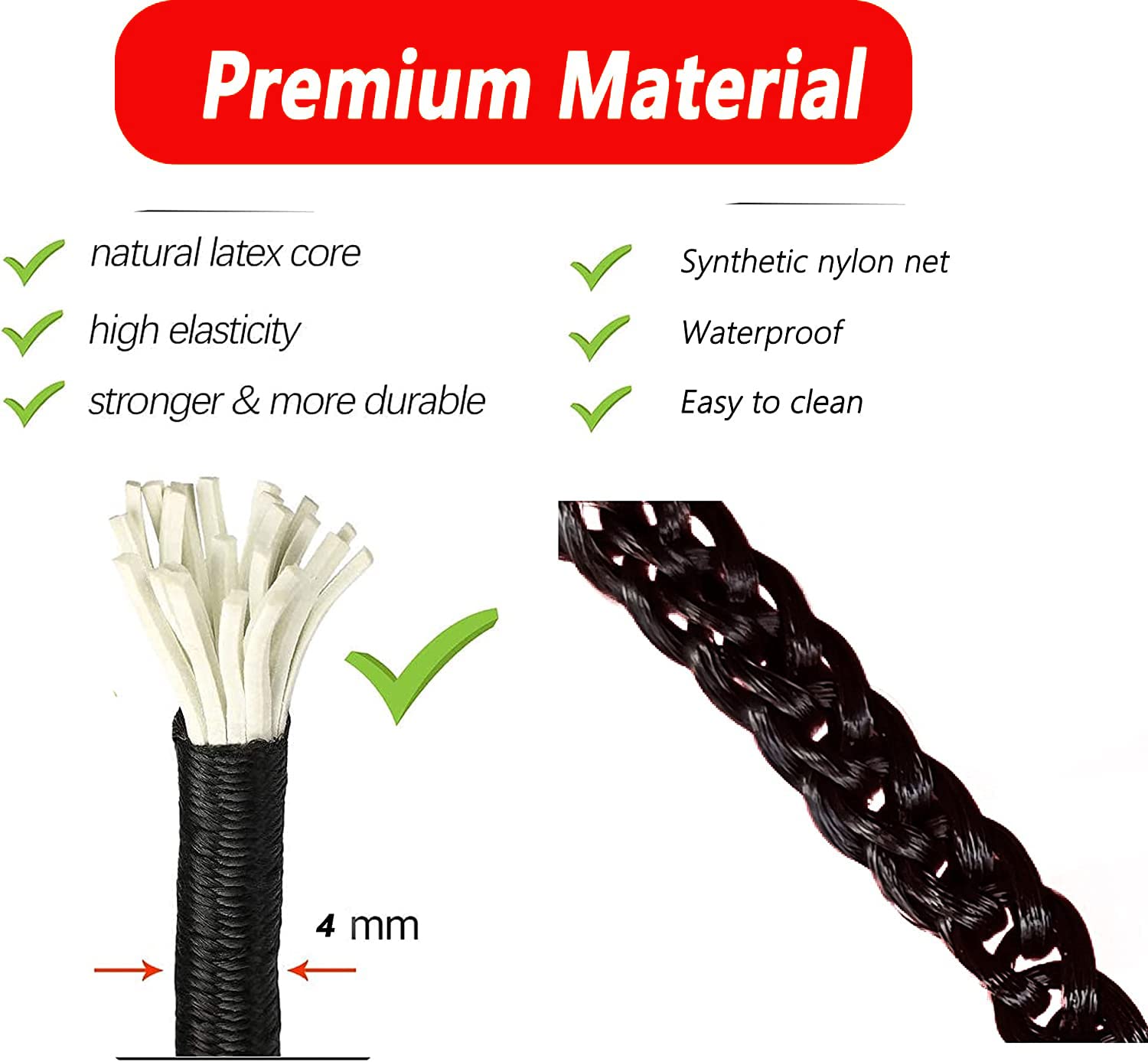 Leezhen Bed Cargo Net Compatible With 2015-2025 Ford F150, F250, F350 Trucks, Black, Polypropylene (Pp) Material, Abs Hooks