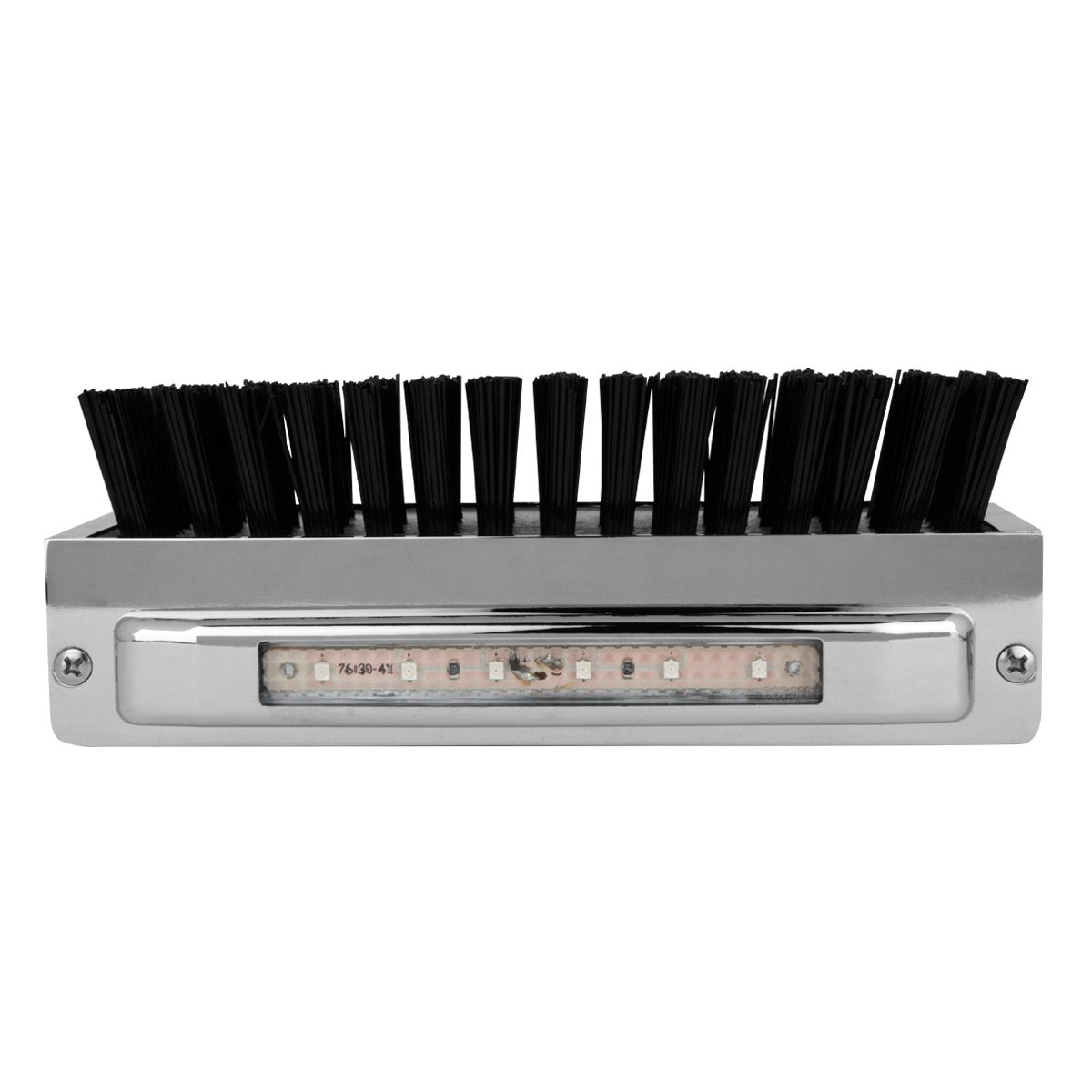 Gg Grand General Chrome Aluminum 7-1/2 (L) X 2-5/8 (H) X 3 (D) Boot Caddies, Black Brush W/Amber/Clear Led, 98981