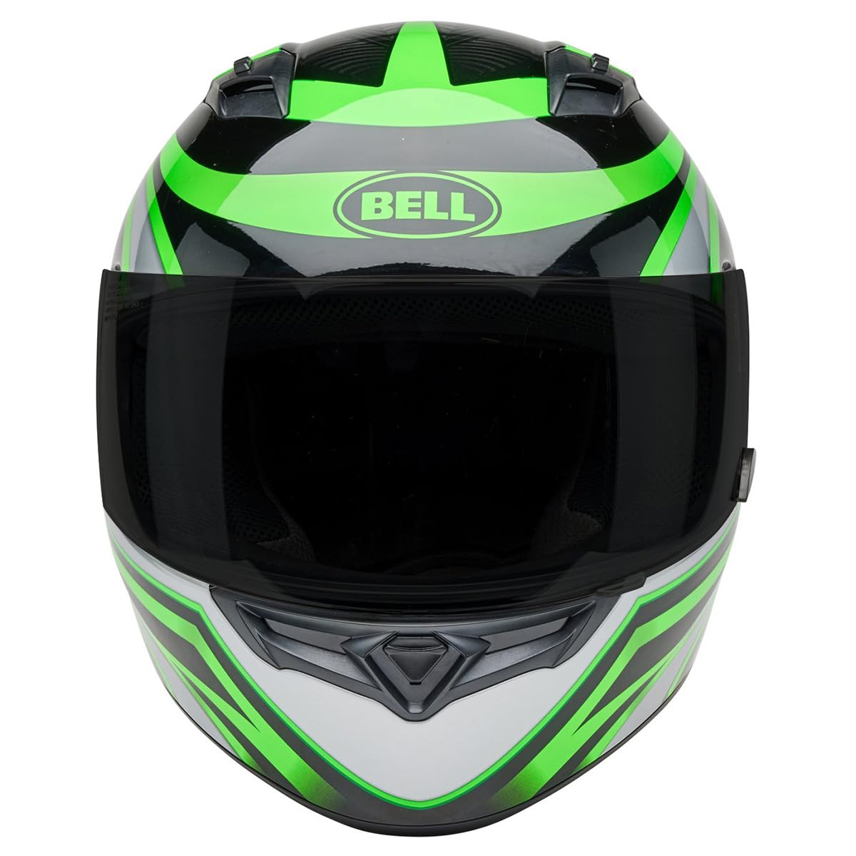 Bell Qualifier Full-Face Motorcycle Helmet (Gloss Conduit Black/Kryptonite - X-Large)
