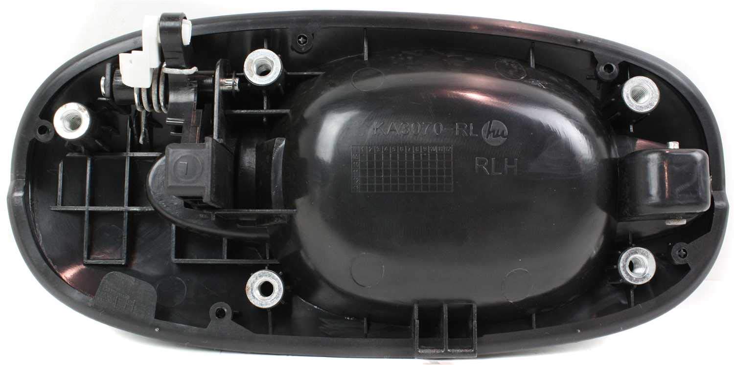 Evan Fischer Exterior Door Handle Compatible With 2002-2005 Kia Sedona Rear, Driver Side Partslink Ki1520101