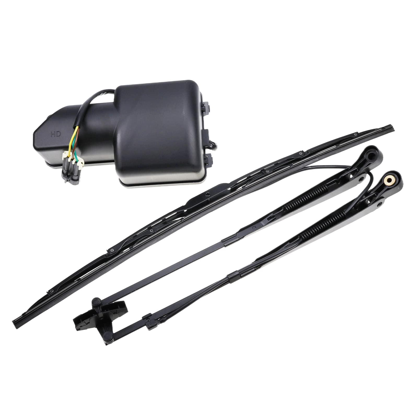 ZTUOAUMA Wiper Motor Arm Blade Kit 6679476 & 7324010 for Bobcat Skid Steers 751 753 763 773 863 864 873 883 963 T110 T140 T180 T