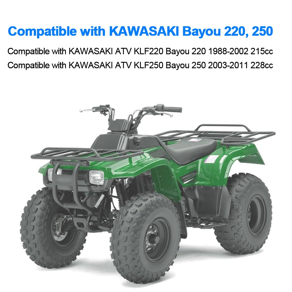 Waterwich Starter Compatible With Kawasaki Bayou 220 250 Klf220 Klf250 1988-2011 Replaces Smu0052,21163-1130, 21163-1266, 21163-1253