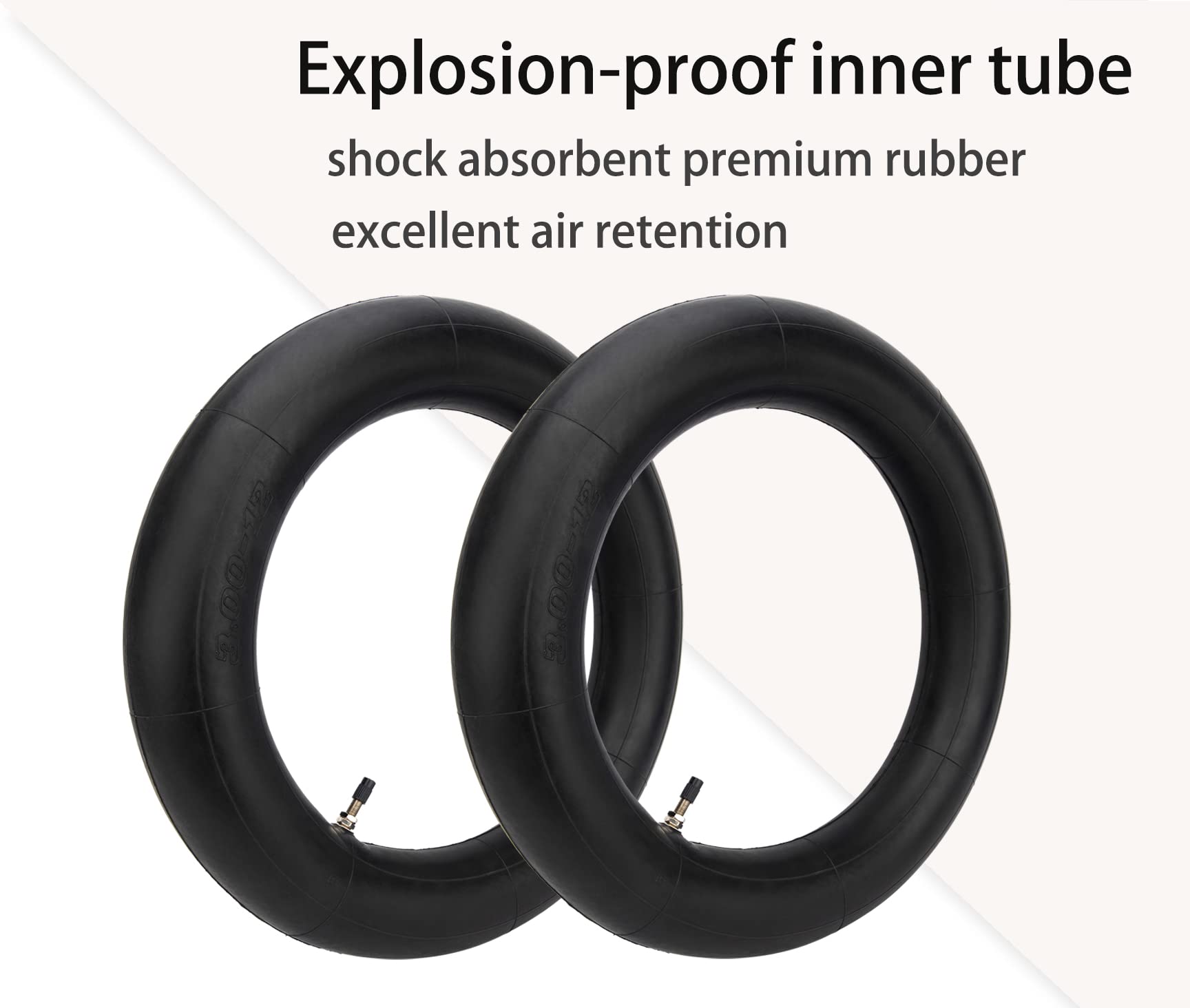 2 Pack 3.00/3.50-12' Dirt Bike Inner Tubes,(80/100-12) 12' Heavy Duty Mini Dirt Bike Inner Tube Compatible With Honda Crf50/Xr70,Kawasaki Klx 110,And Yamaha Ttr90/Ttr110