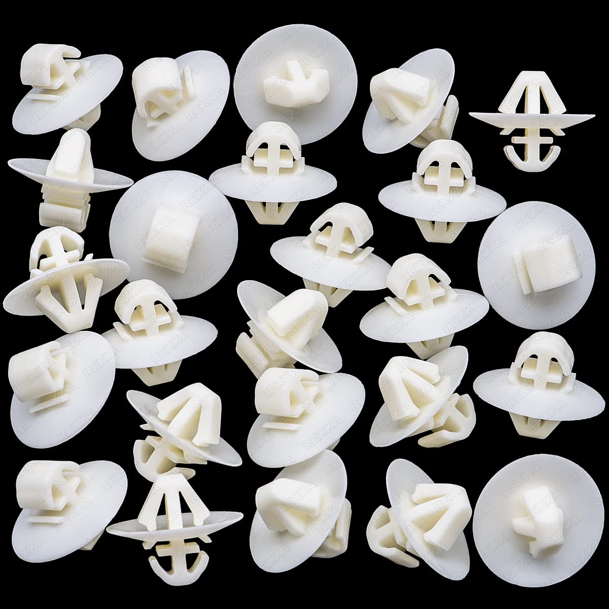 Rexka 25pcs Sprinter W906 Side Body Panel Molding Door Panel Trim Clip for Mercedes Benz 2500 3500 0029918570 & VW 2E1867289C