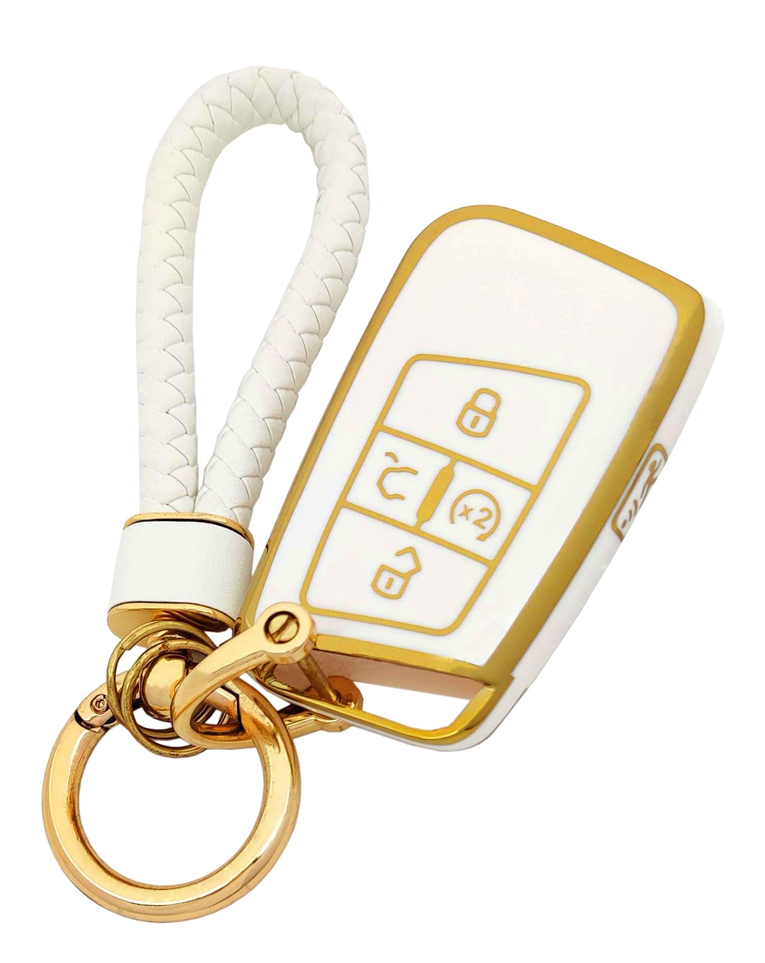 Arruweer Key Fob Cover For Vw Soft Tpu Key Fob Case Holder Protector Compatiable With Volkswagen Tiguan Atlas Jetta Passat Golf