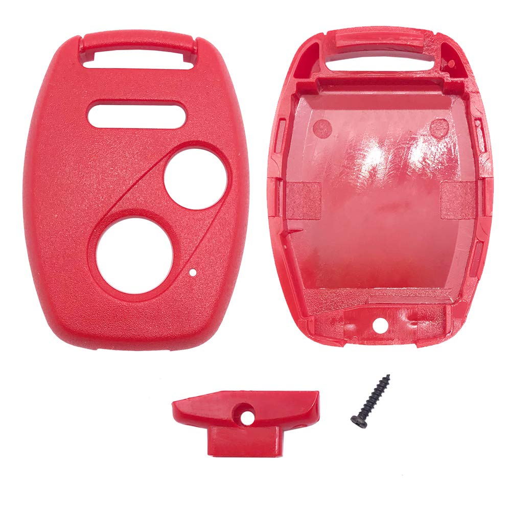 Horande Keyless Entry Remote Control Key Fob Cover Shell Fit For Honda 2003-2007 Accord Pilot 2005-2006 Cr-V Ridgeline Civic Fit Key Fob Case