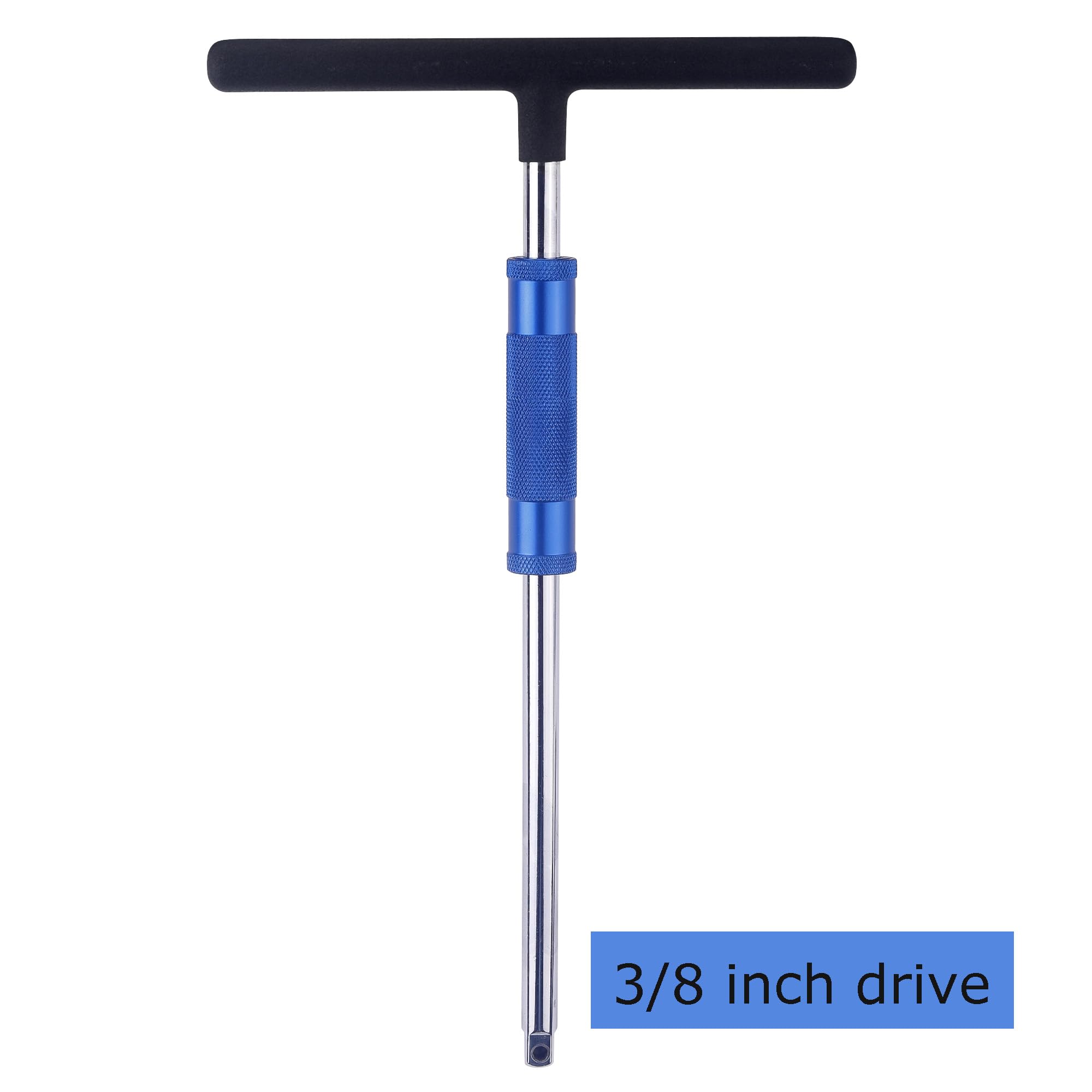 WINTOWIN 3/8'' Spinner T-Handle Wrench,3/8-Inch Drive T Handle Socket Driver,13    T-Handle Wrench for Socket Driver Motorcycle