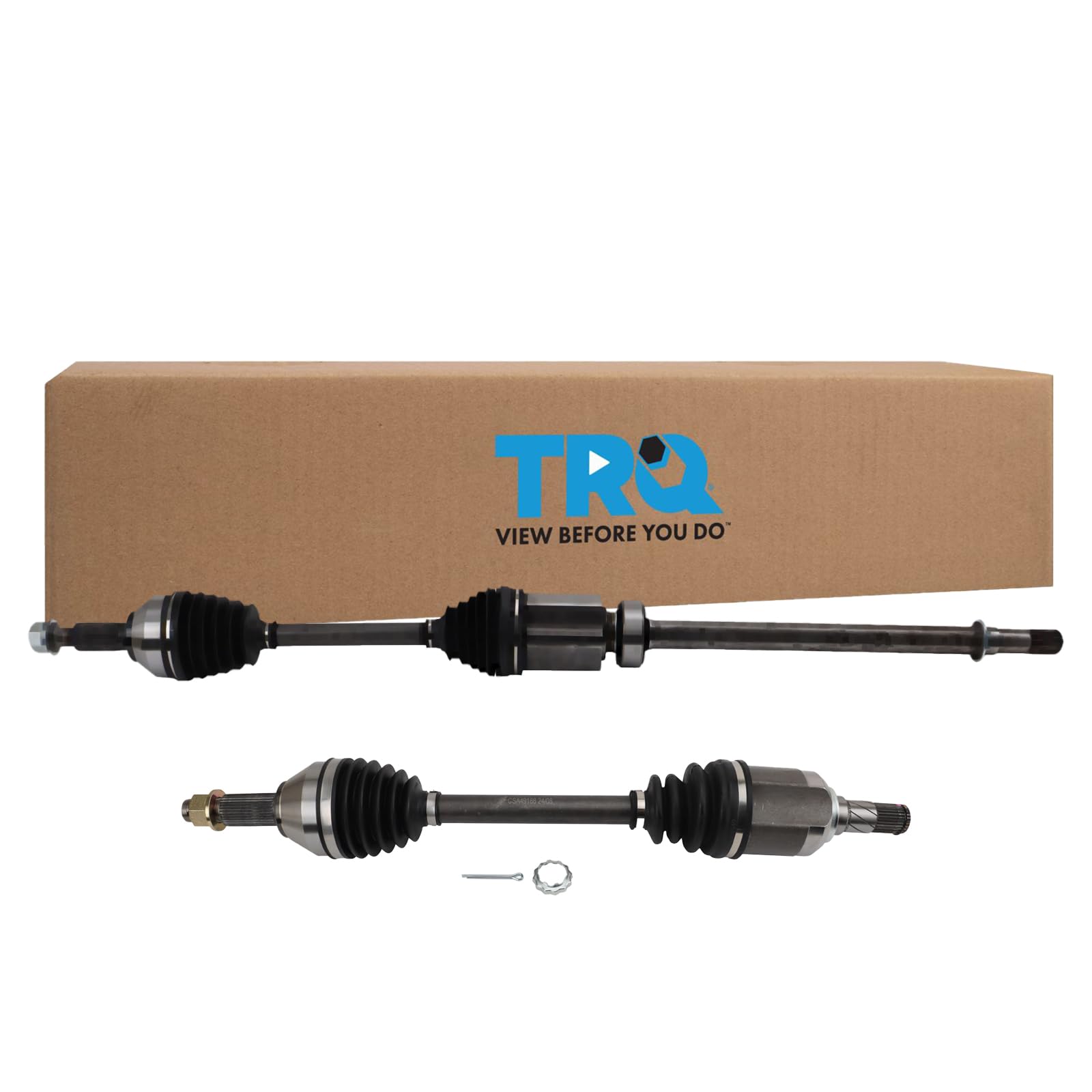 TRQ Front CV Axle Shaft Assembly Set Compatible with 2015-2018 Nissan Murano