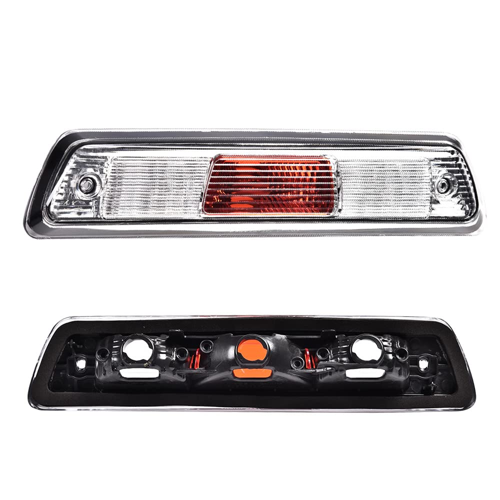 Pit66 Clear Third Brake Light, Compatible With Ford F150 Truck 2009 2010 2011 2012 2013 2014 High Mount Stop Light