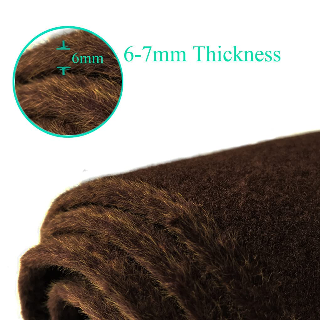 Dash Cover Mat Fit For 2007-2014 Gmc Yukon,2007-2013 Chevy Chevrolet Silverado 1500 Ltz/Avalanche/Suburban,07-14 Tahoe, Dashboard Cover Carpet Pad W/O Dash Speaker (Brown)