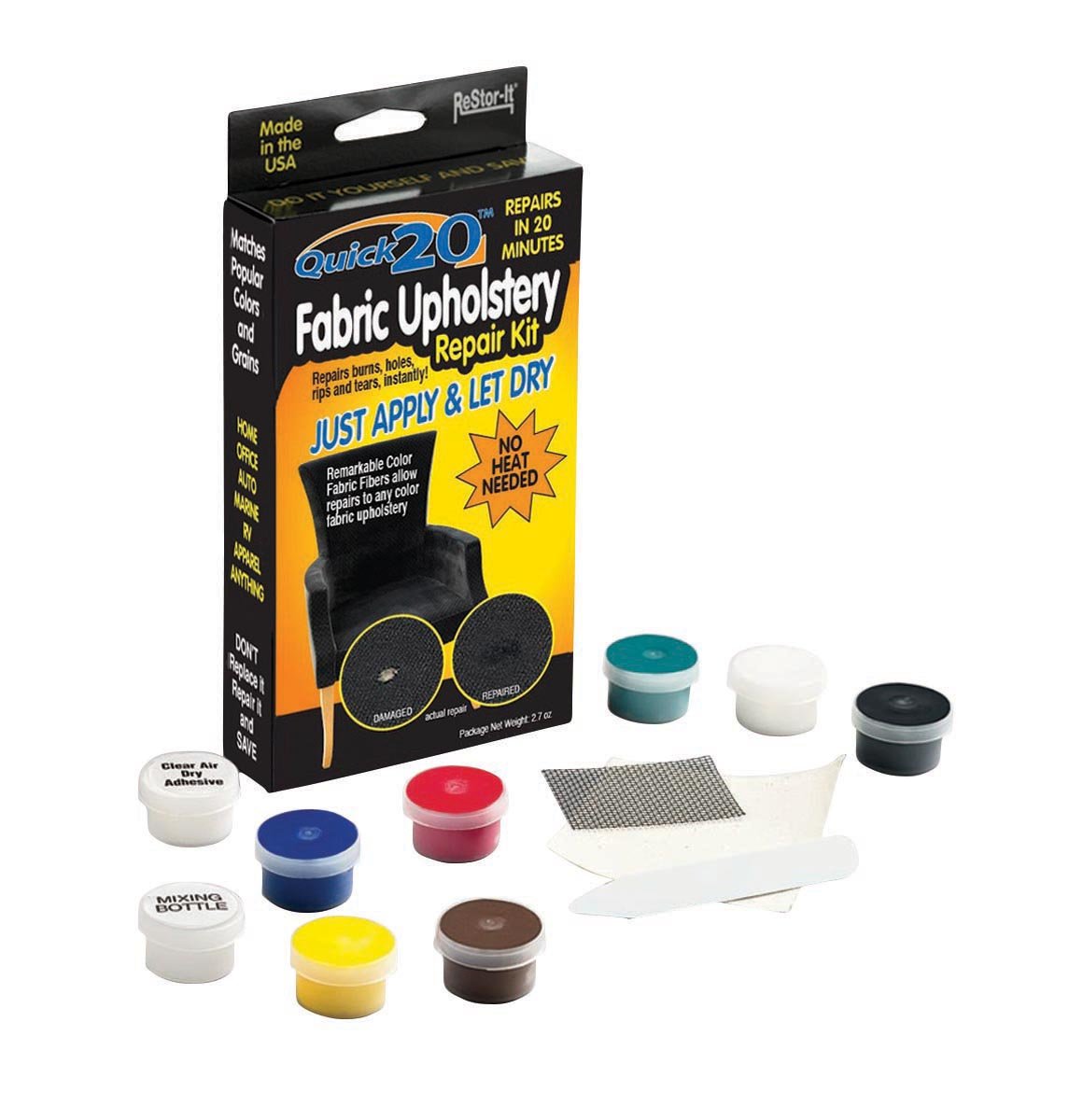 Master Caster 18085 Restor-It Quick 20 Fabric/Upholstery Repair Kit