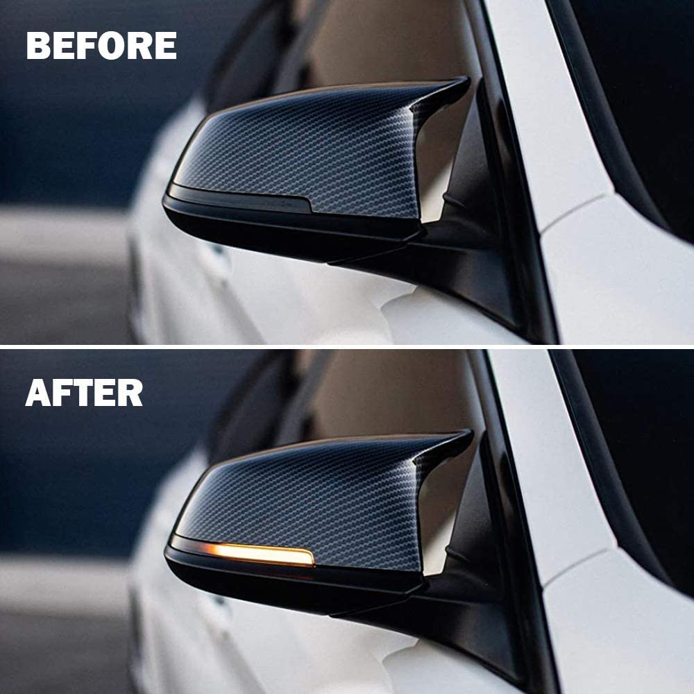 LED Dynamic Sequential Turn Signals Mirror Lights for BMW F30 F32 F36 F22 X1 i3 BMW 1/2/3/4 Series Smoked Sequential Side Marker