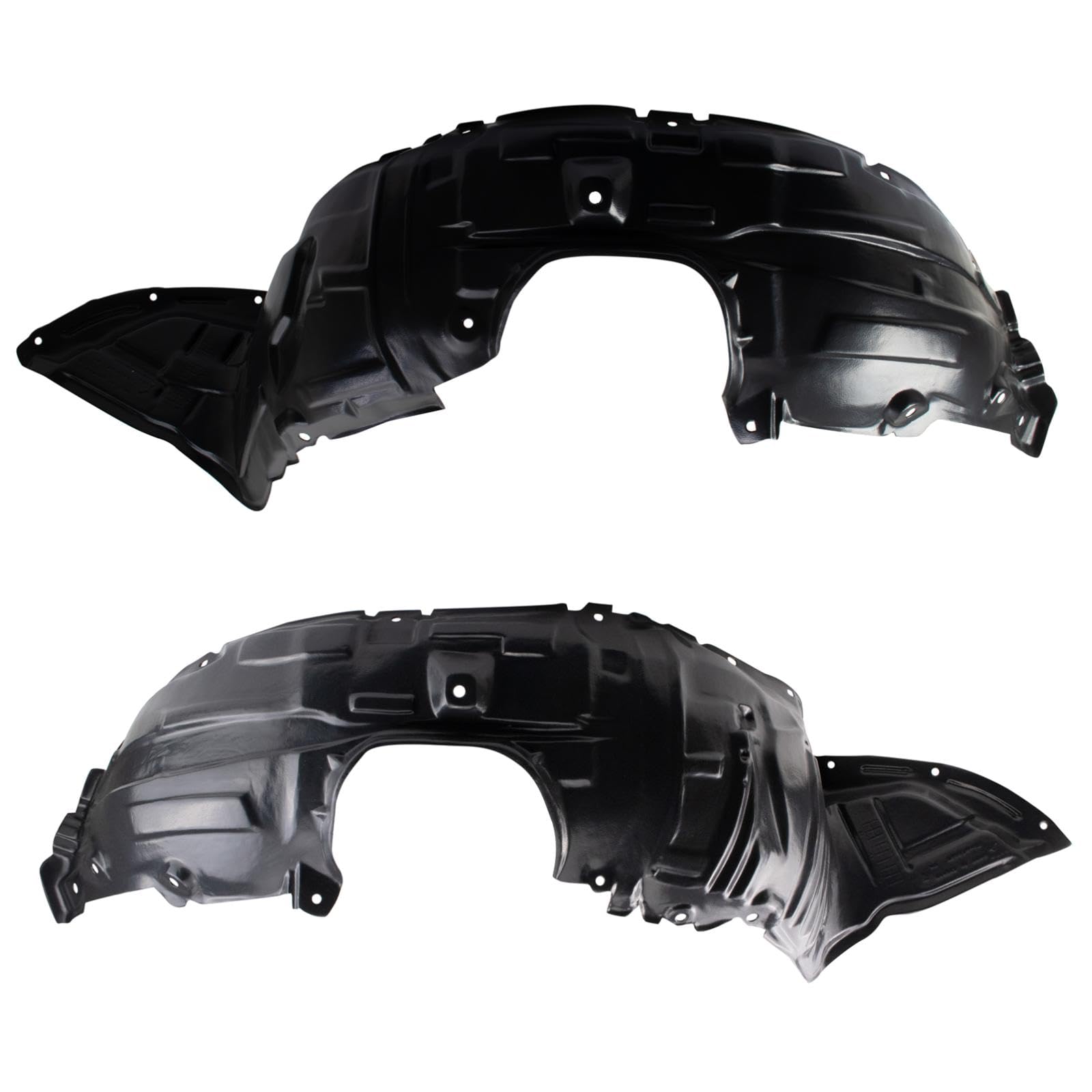 Trq Inner Fender Liner Set Compatible With 2006-2010 Mazda 5 Ma1248131 Ma1249131