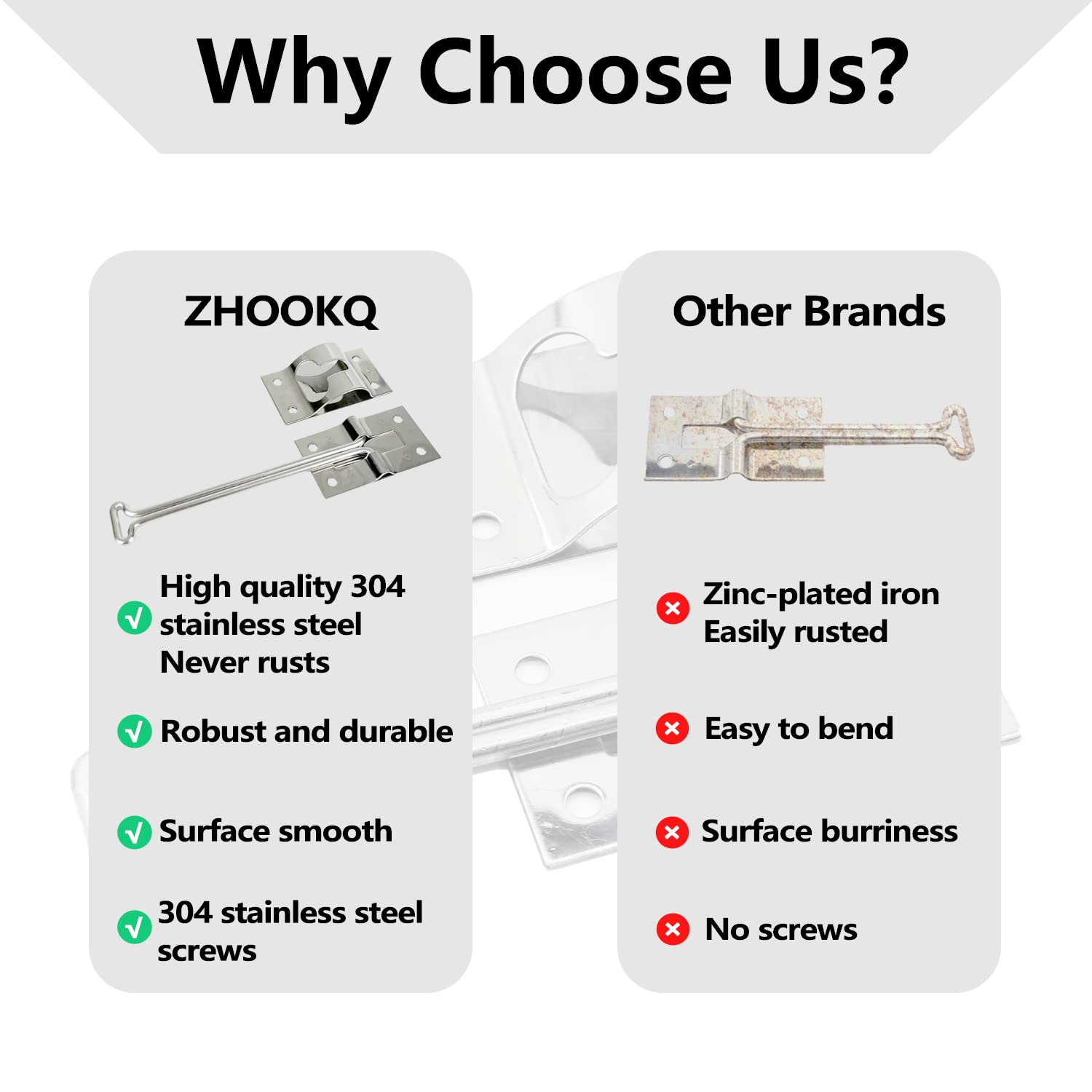 ESUDNT Rv Door Latch Trailer Door Latch 304 Stainless Steel Camper Door Latch Trailer Door Holder Rv Door Holder Rv Screen Door