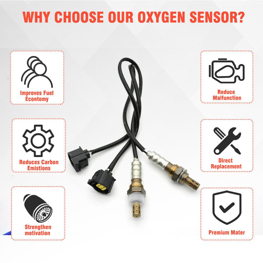 Oyeauto O2 Oxygen Sensor Sg1849 Set Of 2 Compatible With Dodge Dakota Durango Ram Jeep Grand Cherokee Mitsubishi Raider