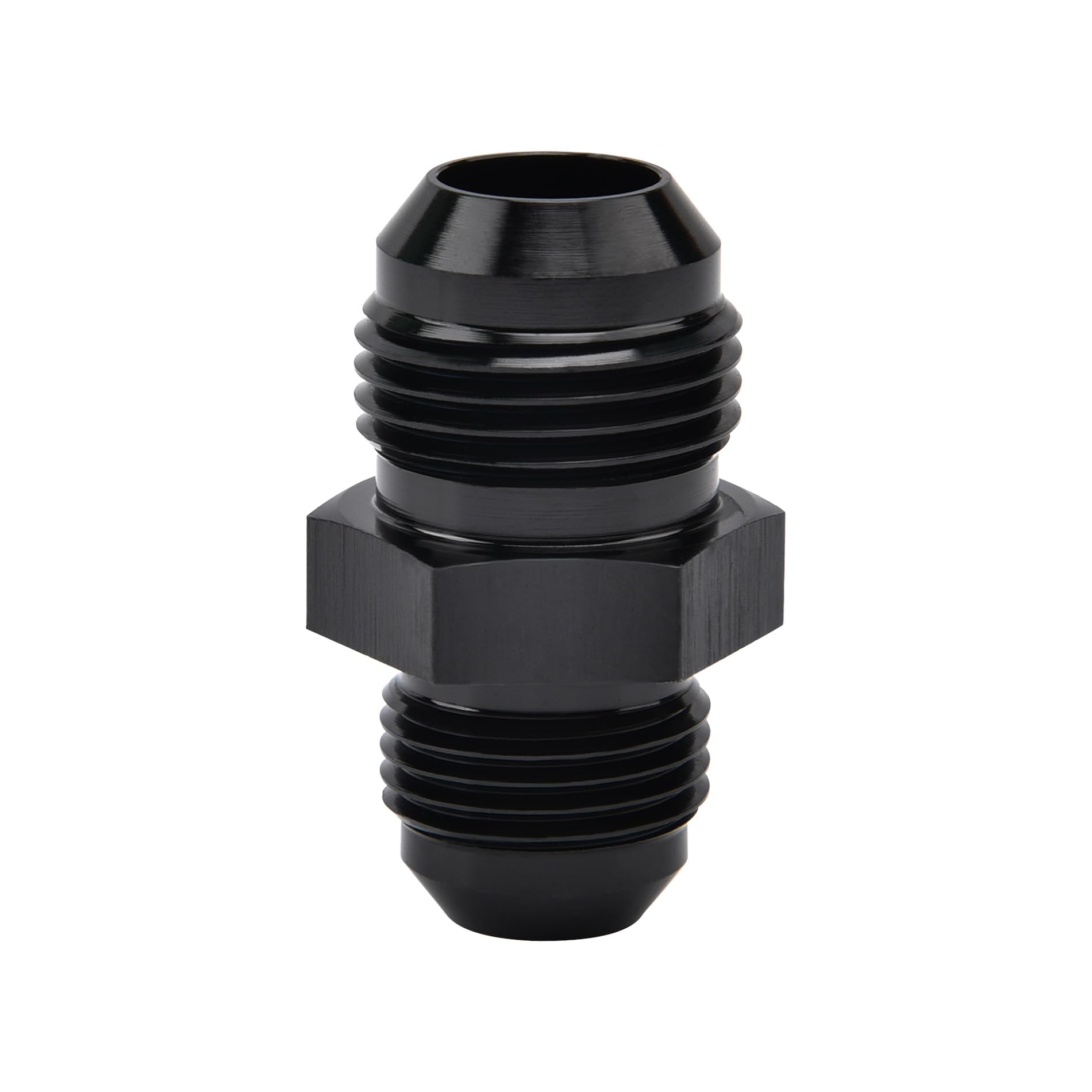 EVIL ENERGY 10AN Male to AN8 Male Flare Reducer Coupler Union Straight Adapter Fitting Black