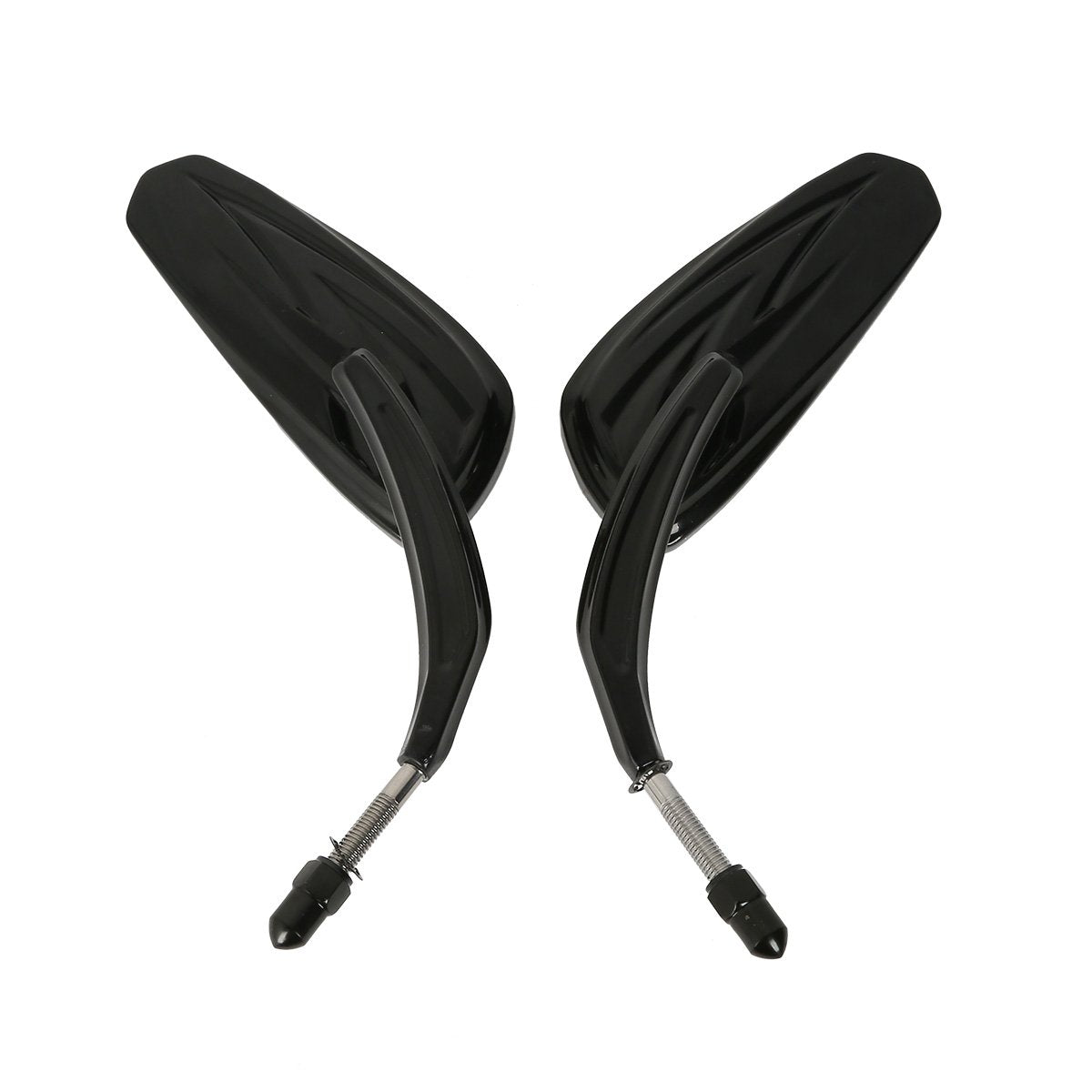 Slmoto 8Mm Rear View Mirrors Fit For Harley Sportster Softail Road King Glide Xl1200 Iron Fltru Xl-1200C Xl-1200L Xl833 Sportste