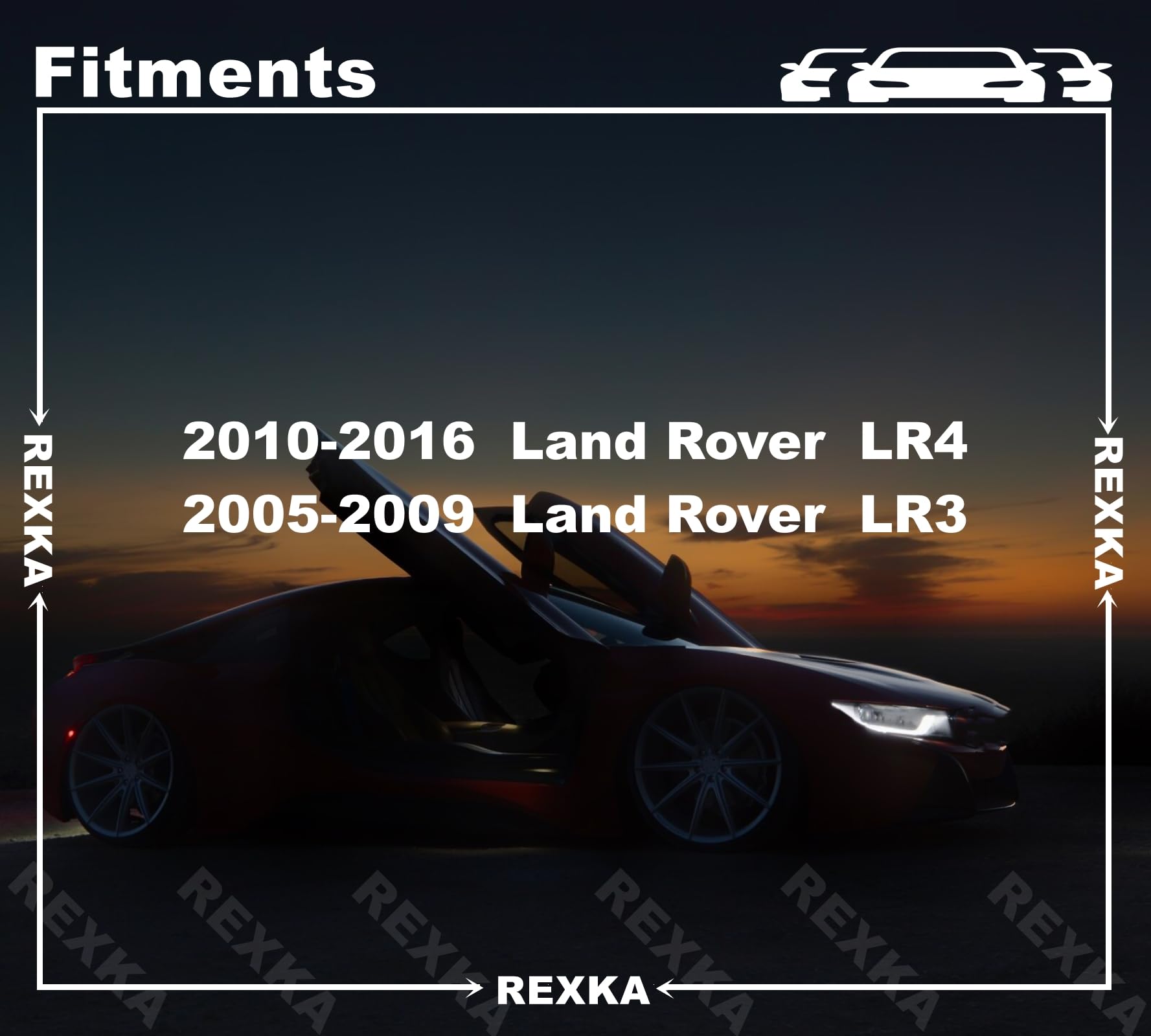 Rexka 25Pcs Exterior Wheel Flare Clip Dyc500040 For Land Rover Lr3 Lr4