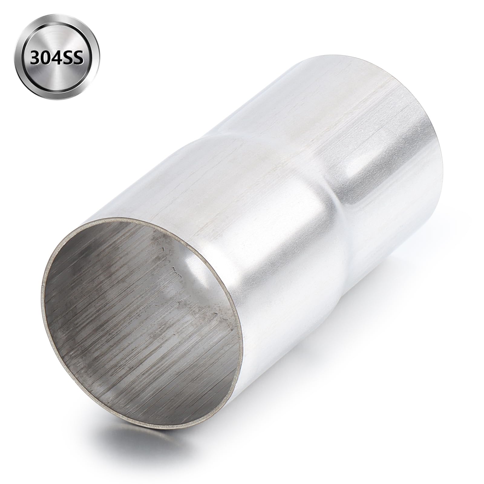 A-Karck Exhaust Adapter Connector 2.25' Id To 2.5' Id, Exhaust Pipe Reducer 4' Overall Length 304 Stainless Steel