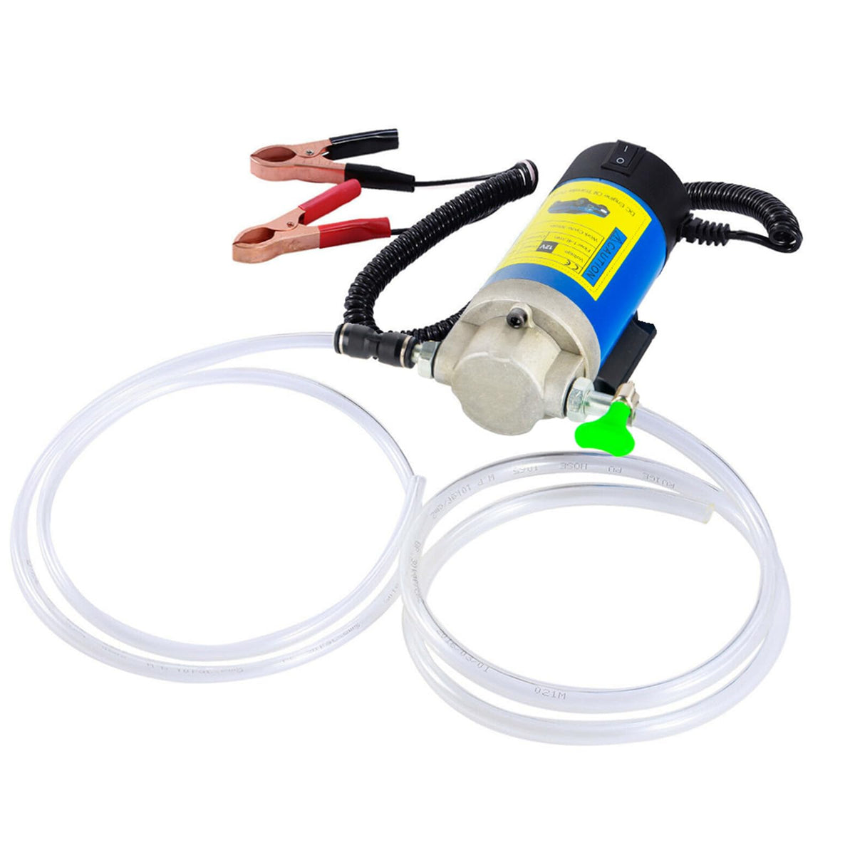 AIGMISON 12V 100W Engine Oil Pump, Electric Oil Change Extractor Pump, Diesel Extractor Pump Equipped With 3 Pipes-Low Noise