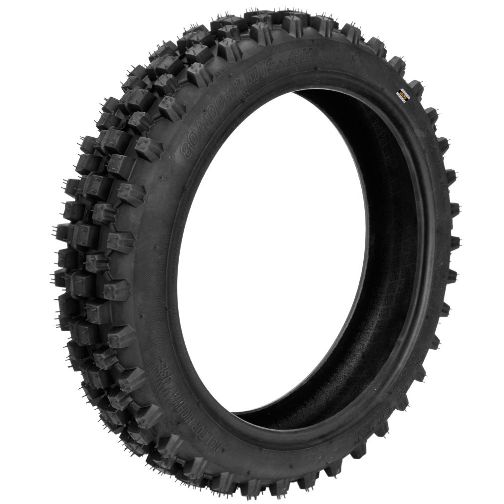 HIAORS 3.00-12 80/100-12 Rear Tire with Inner Tube Set for KLX110 DRZ110 CRF70 CRF110F RM65 KX65 PW80 Dirt Pit Bike CRF Honda Of