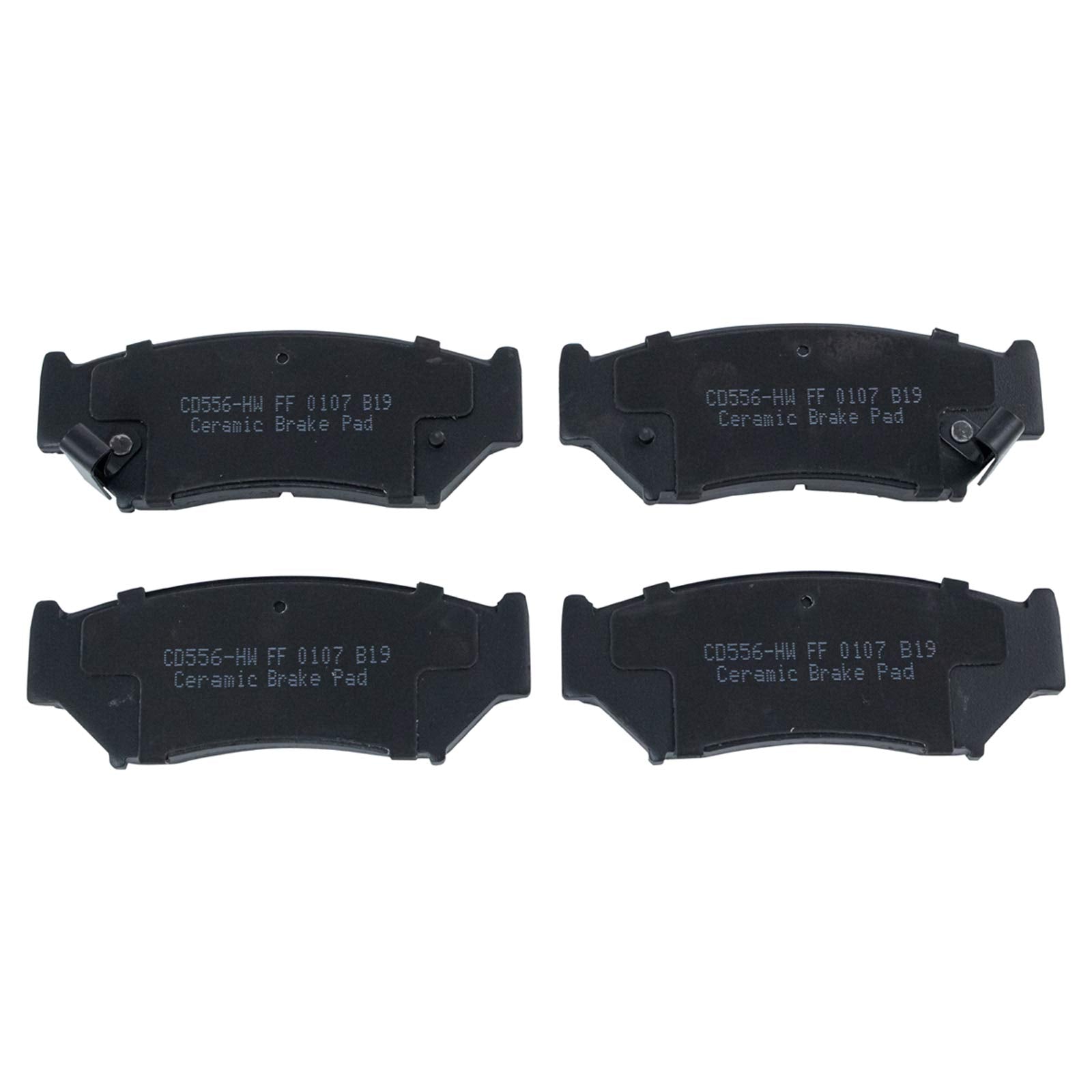 TRQ Front Brake Pads Ceramic Compatible with 1998-2004 Chevrolet Tracker 1996-1997 Geo 1991-1998 Suzuki Sidekick 1999-2004 Vitar