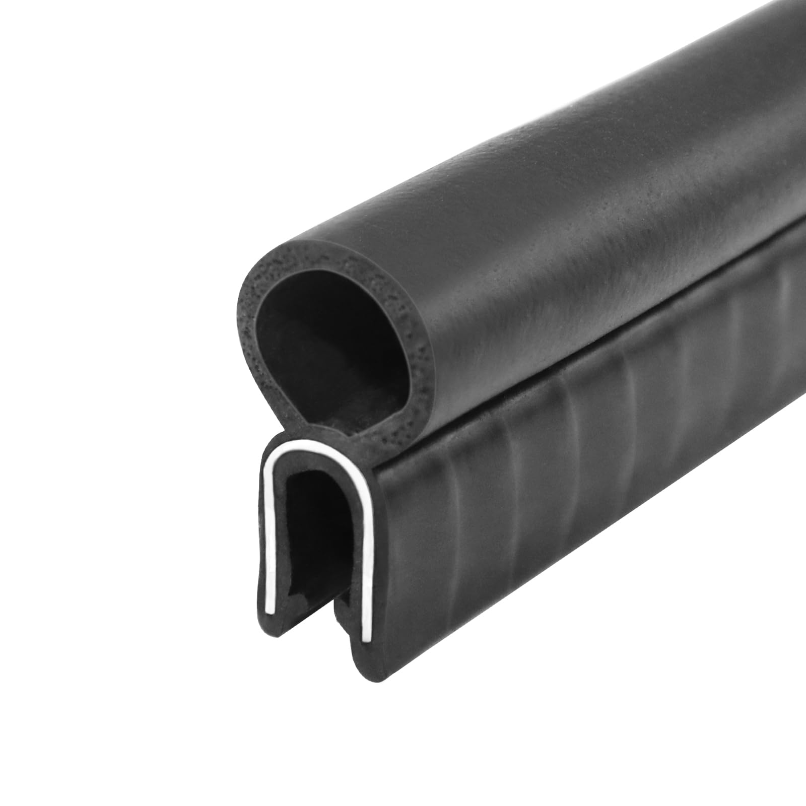 Storystore Automotive Door Weather Stripping 33Ft Car Door Rubber Edge Trim Seal Strip Gasket With Top Car Door Seal Strip For Bus Camper Boat Rv Truck Doors Home Applications
