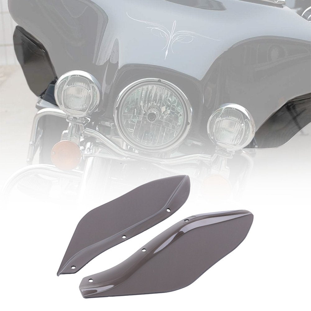 Kiwi Master 2 Pcs Fairing Air Deflectors Side Wings Windshield Side Cover Shield Compatible For 1996-2013 Harley Touring Electra