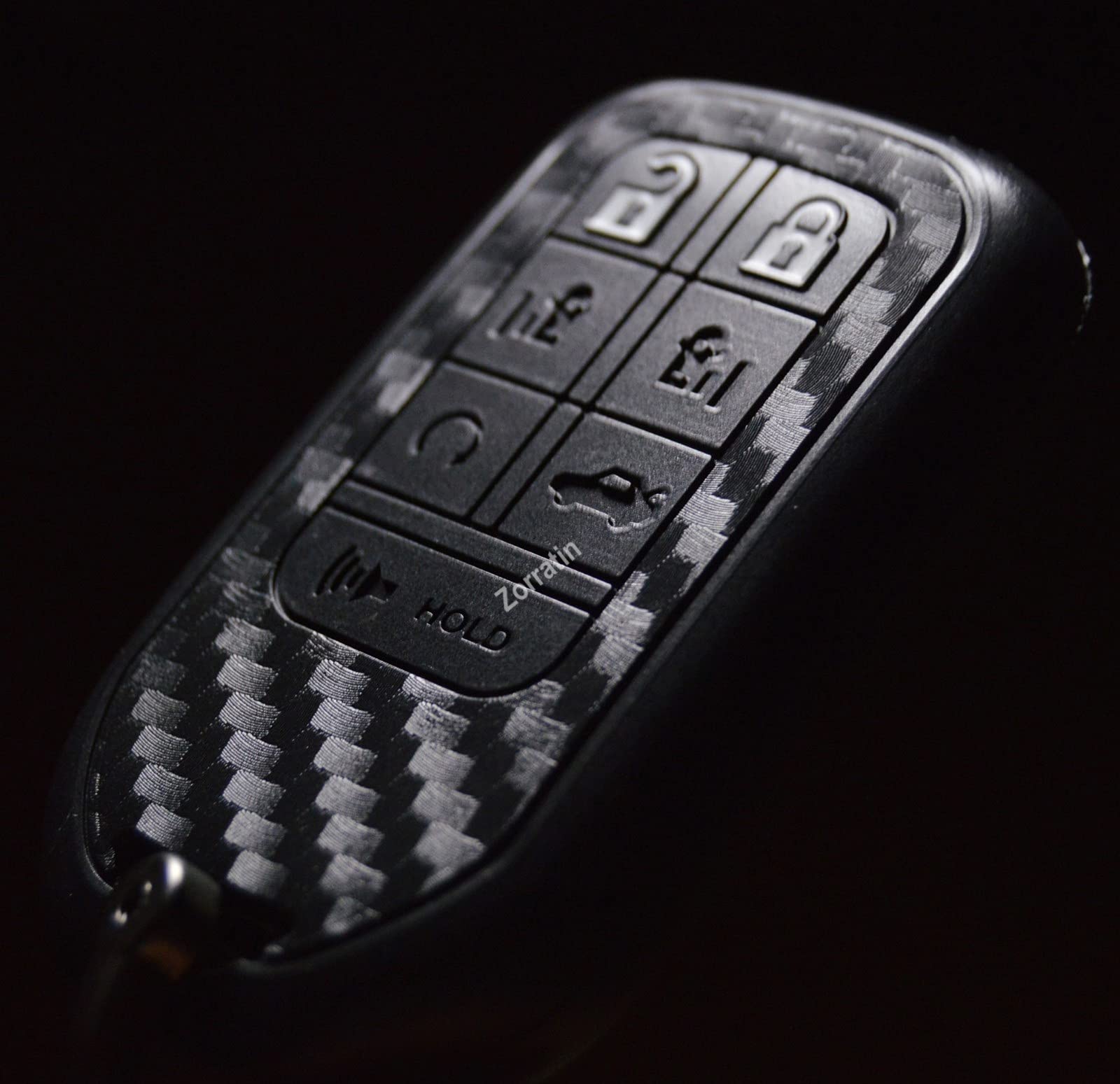 Zorratin Carbon Silicone Key Fob Cover With Keychain For 2020 2019 2018 Honda Odyssey Elite Ex