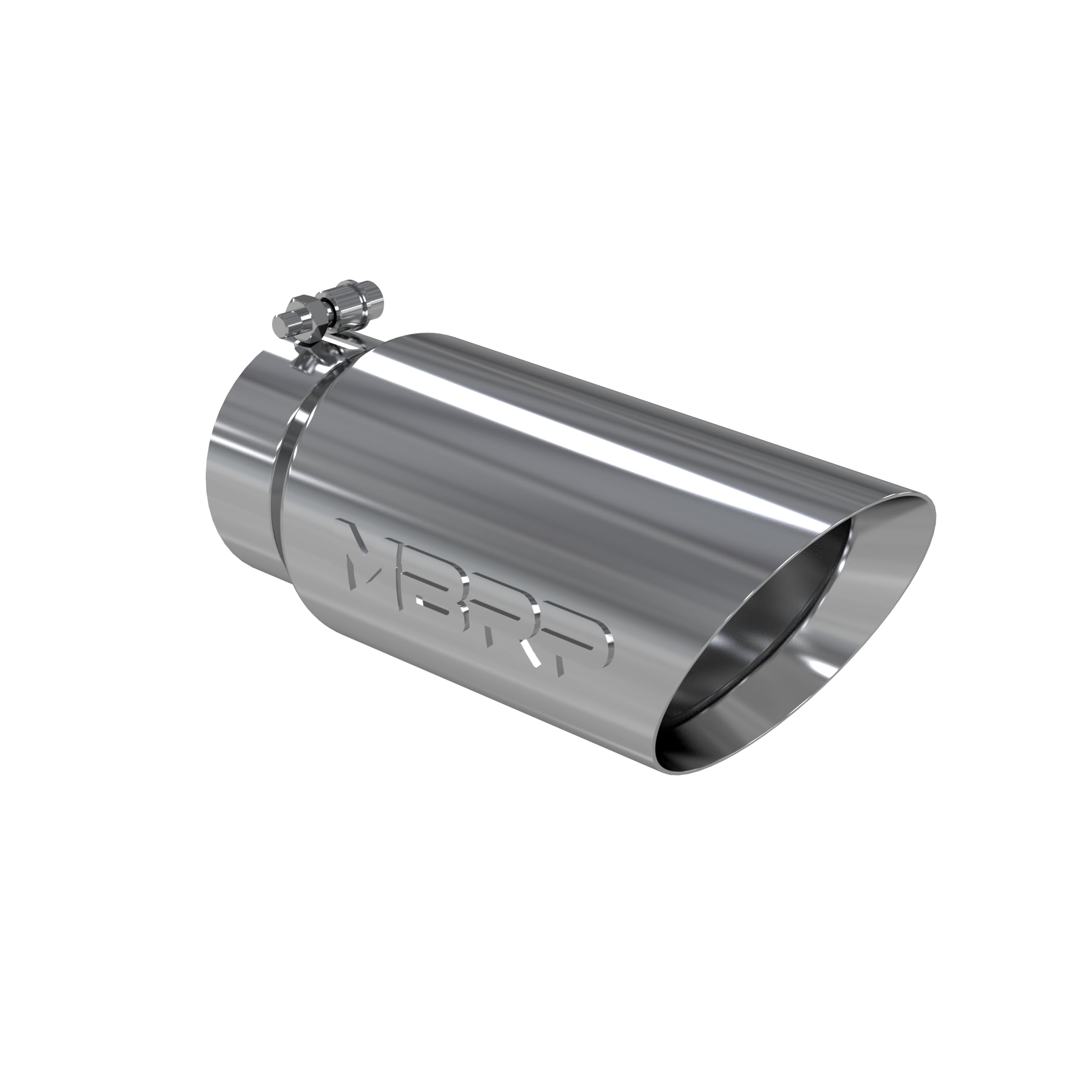 Mbrp T5053 5' O.D. 4' Inlet 12' Length T304 Stainless Steel Dual Wall Angled Exhaust Tip