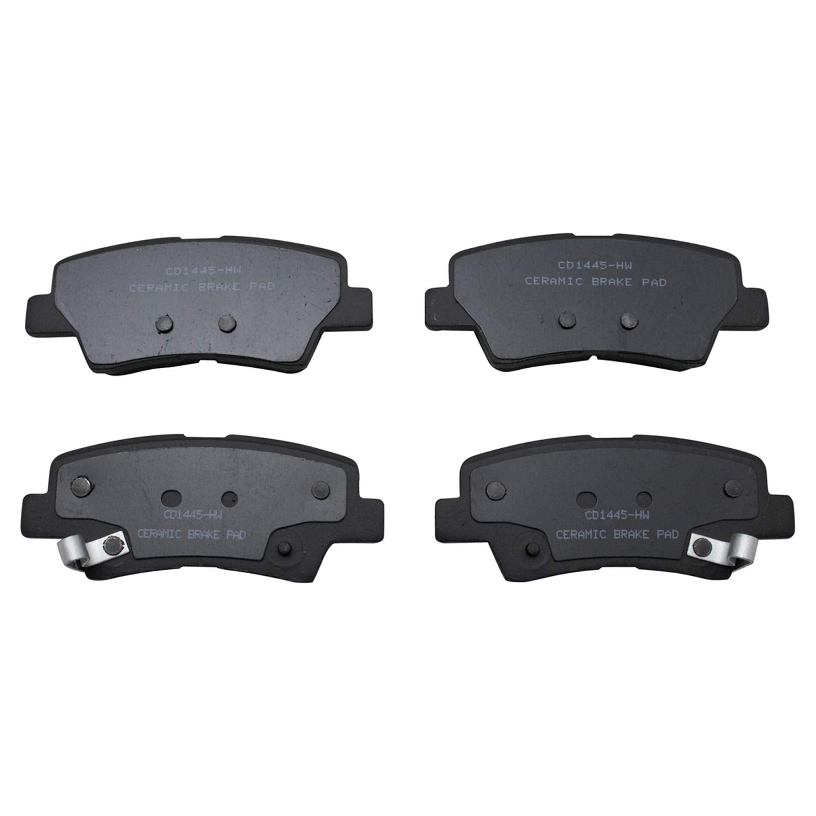 Trq Rear Brake Pad & Rotor Kit Brake Pads Brake Rotor Ceramic Premium G-Coated Compatible With 2013-2016 Hyundai Elantra Gt 2012