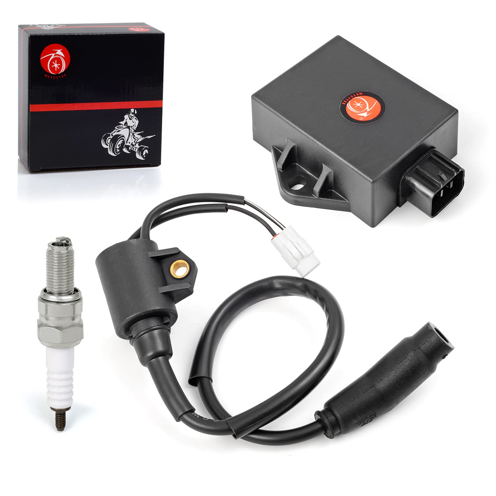 Cdi Box Ignition Coil And Spark Plug For Polaris Sportsman 300 2008 2009 2010 Hawkeye 300 2008 2009 2010 2011 3089978 3089860 30