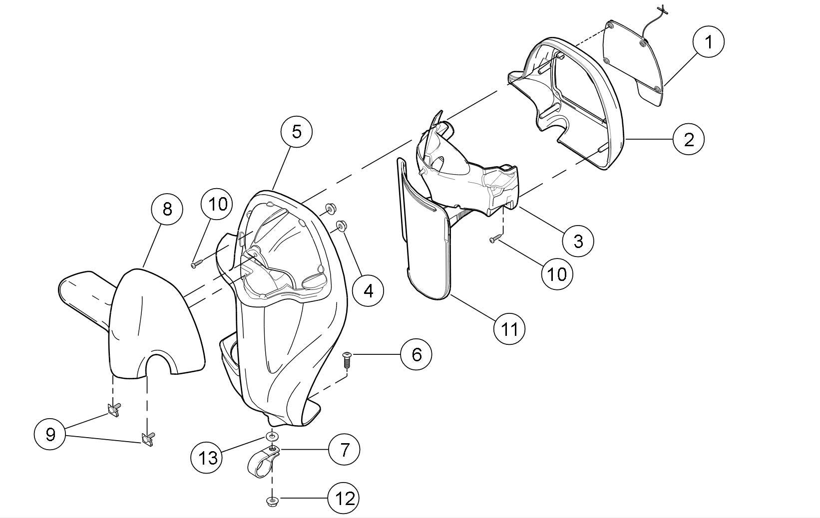 WOWTK Lower Vented Leg Fairings Mounting hardware Screw Clamps Set fits for Harley Touring Electra Glide Road King Road Glide St