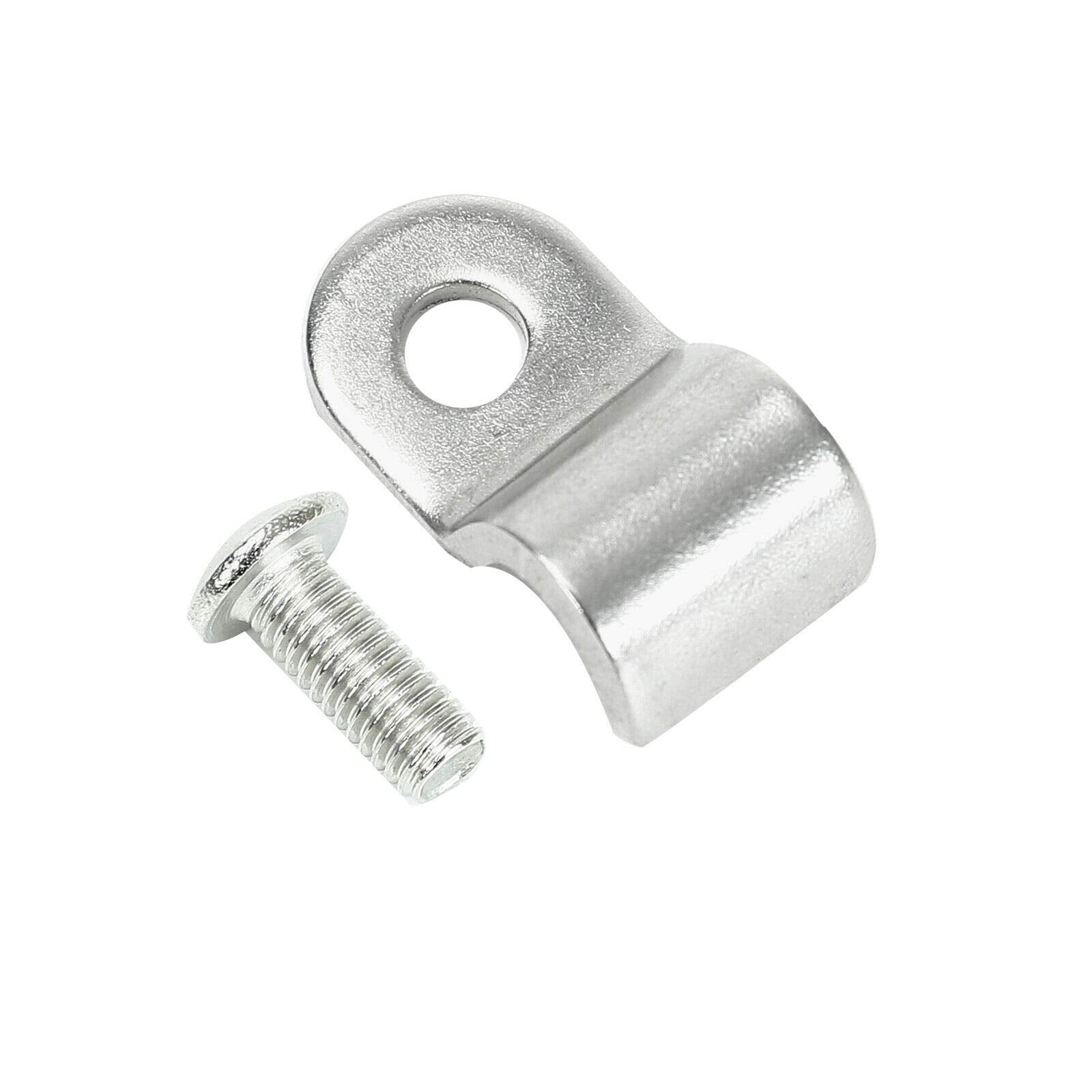 SUPERFASTRACING 24pcs 1/4'' Stainless Steel Brake Line Clamp & Screw Street Rod Custom Dune Buggy