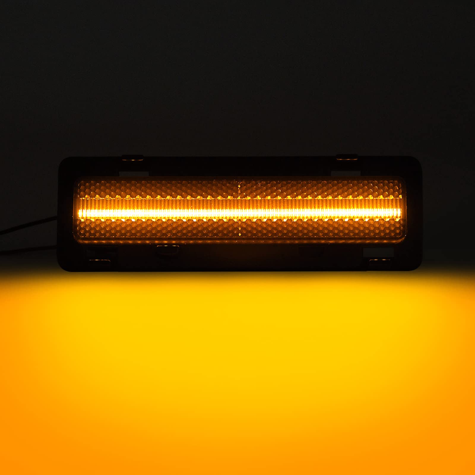 R&F Auto Smoked Led Front Side Marker Light Replacement For C'Hevy Camaro (1982-1992) Lt, Rs, Sport, Iroc-Z, Z28 Coupe Convertible Driver Passenger Sidemarkers Lamp Bumper Signal Parking Marker Light