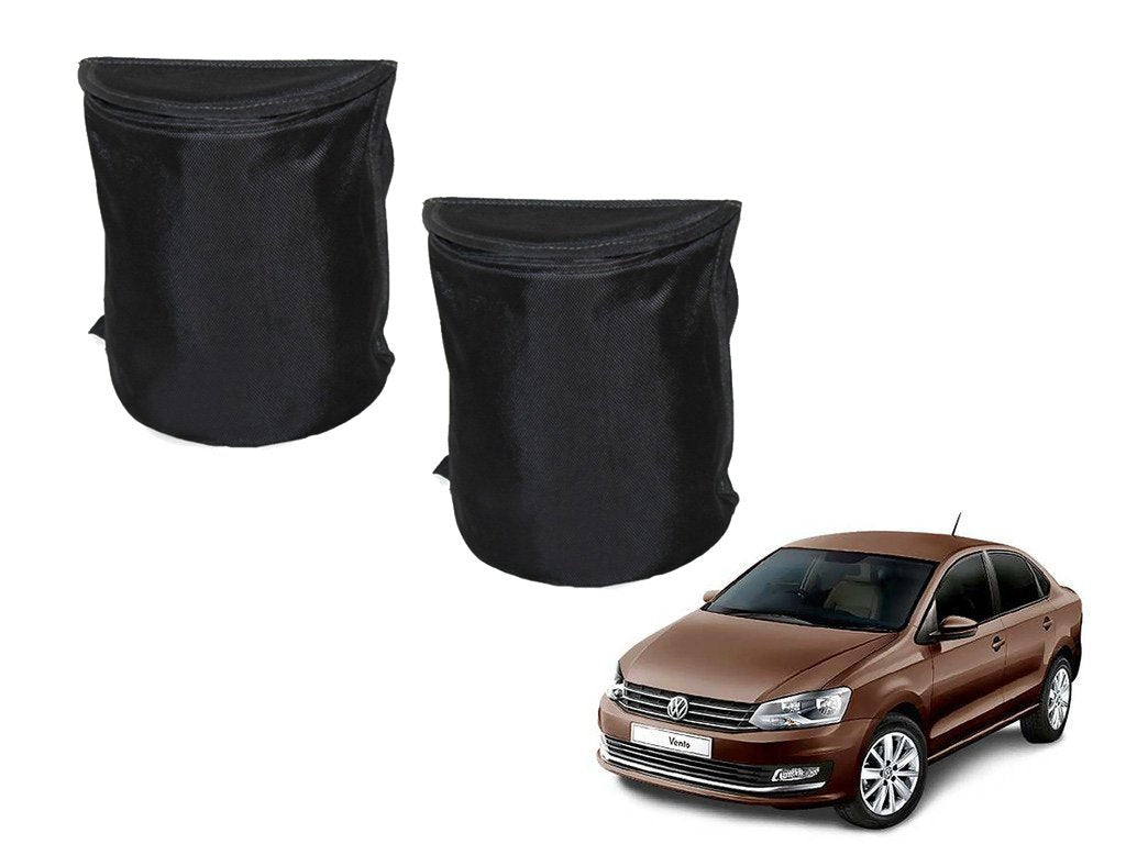 Kozdiko Semi Cylindrical Car Dustbin Set of 2 Pcs for Volkswagen Vento