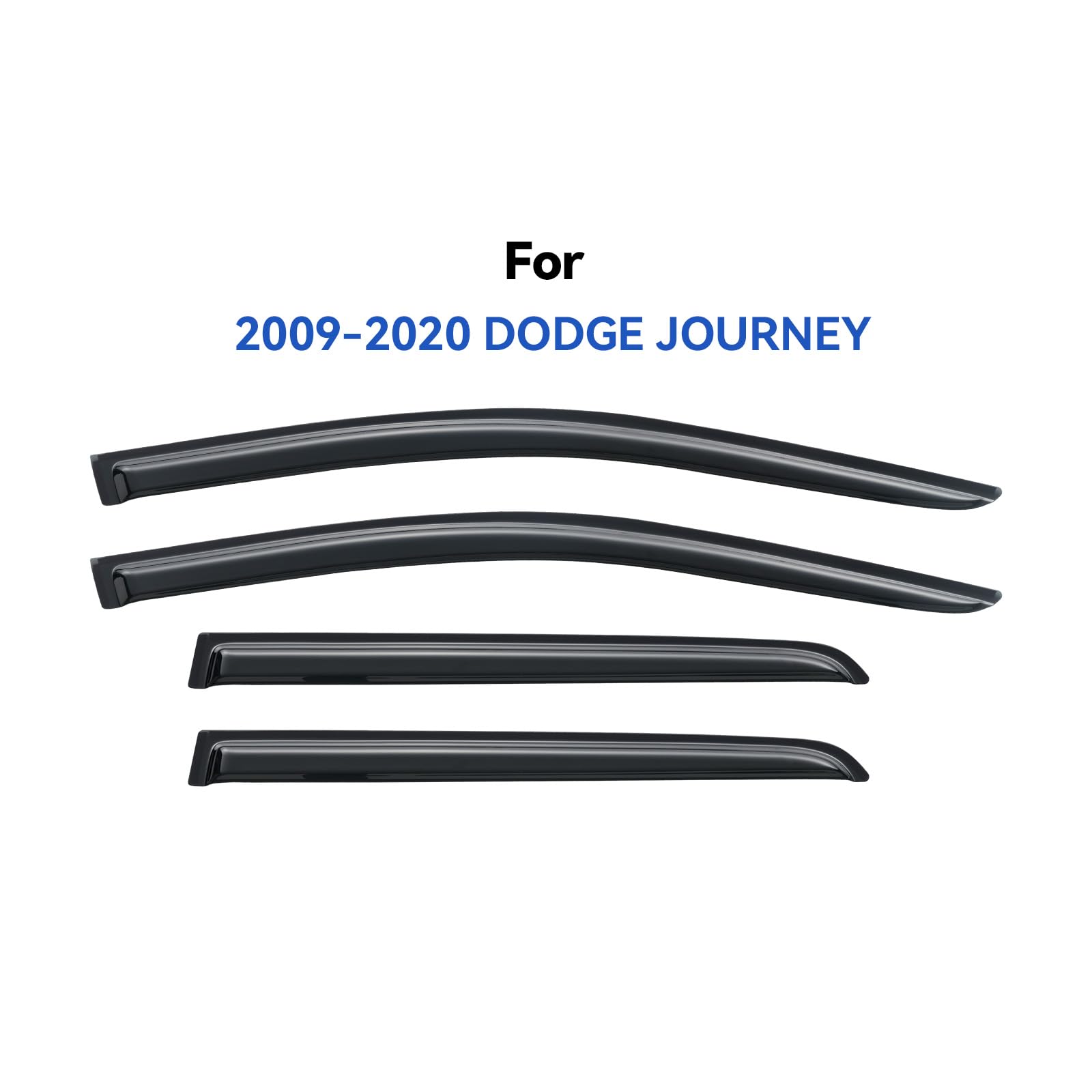 Window Visors Rain Guards Shield for 2009-2020 Dodge Journey, Window Vent Wind Deflectors Visors Shades for 09-20 Dodge Journey
