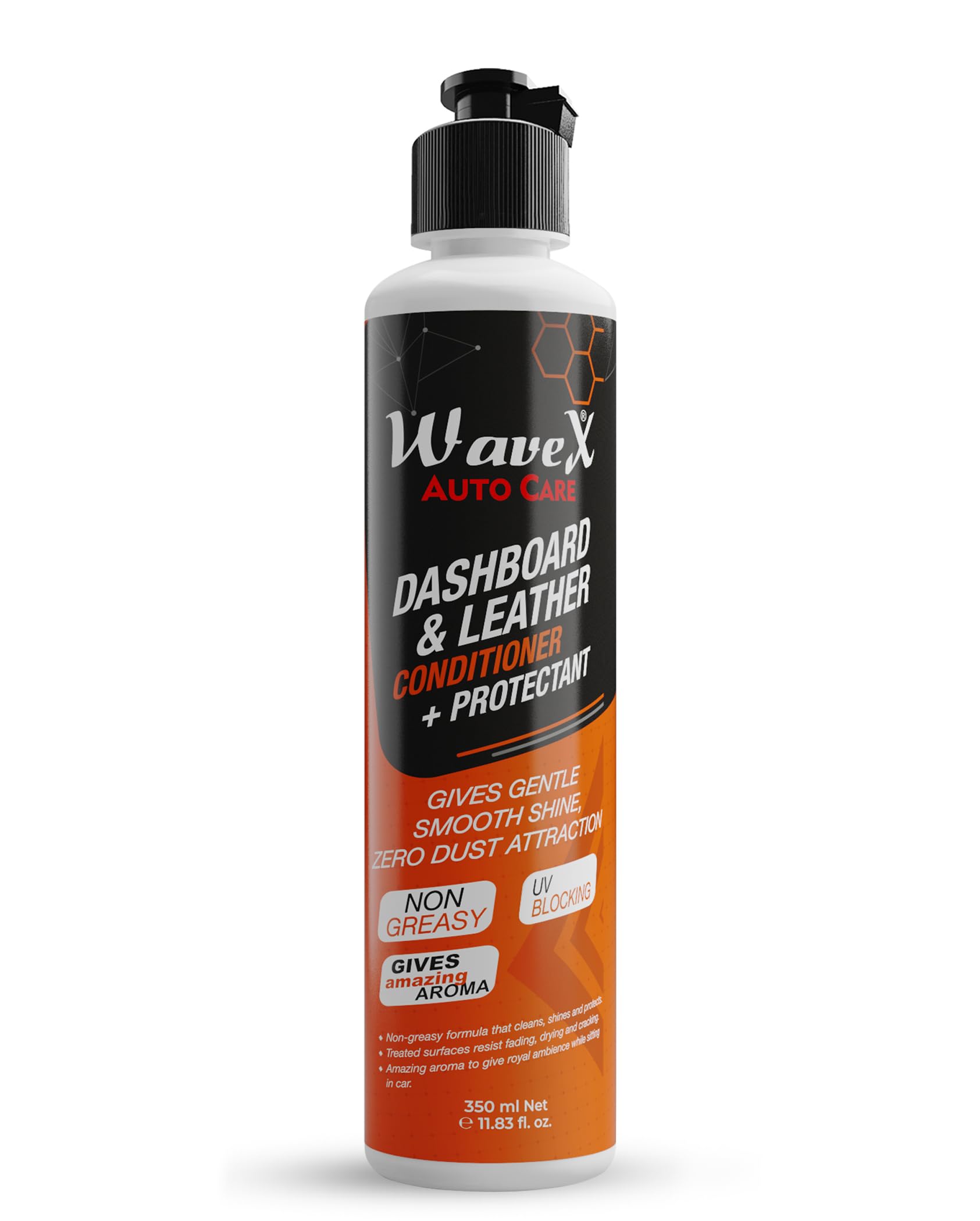 Wavex Dashboard Polish And Leather Conditioner + Protectant 350Ml Car Dashboard Polish | Car Polish For Interior Plastic, Leathe