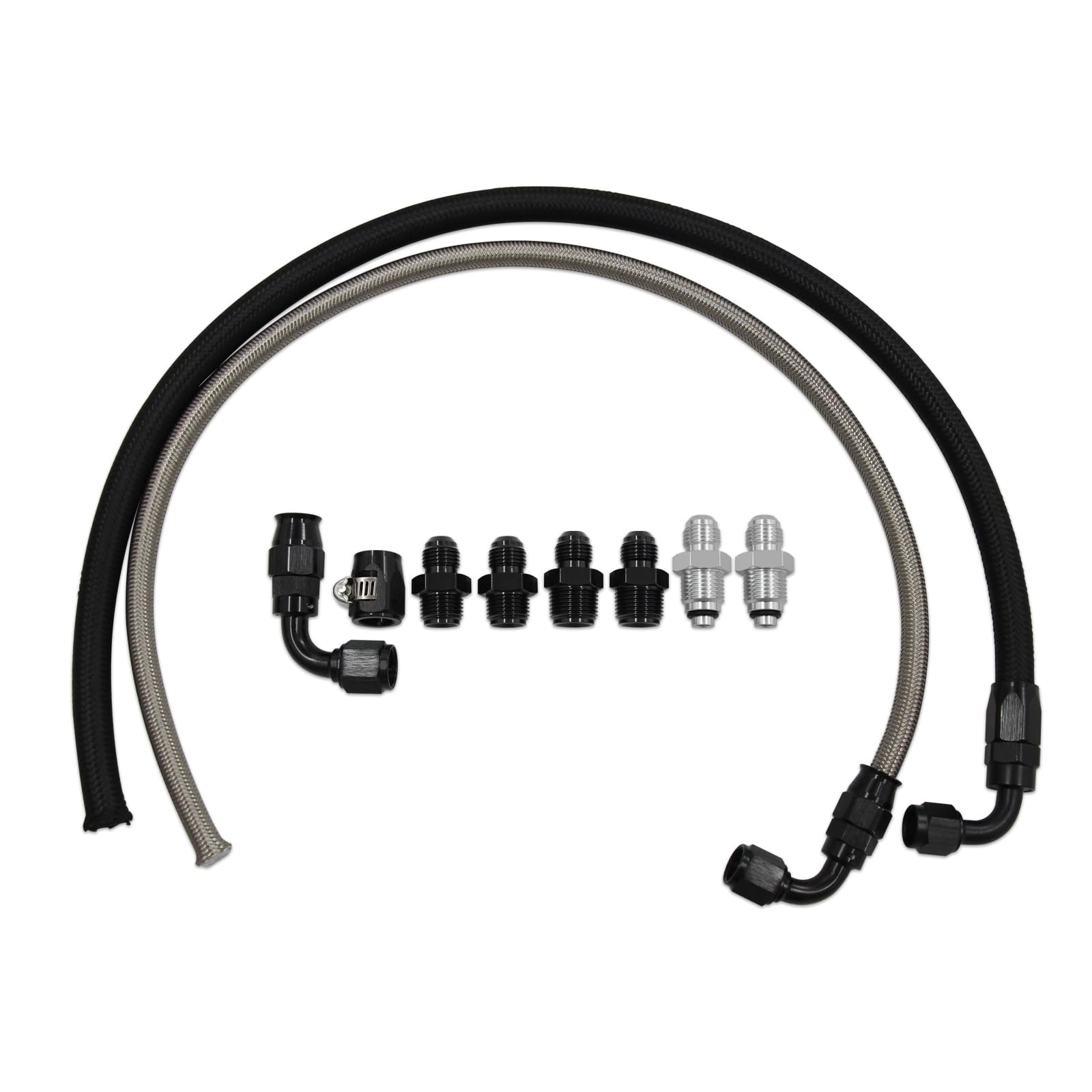 Universal AN6 Power Steering Hose Kit Compatible with Chevy C10 LS Swap Connects GM LS Swap Replace 1950-2000