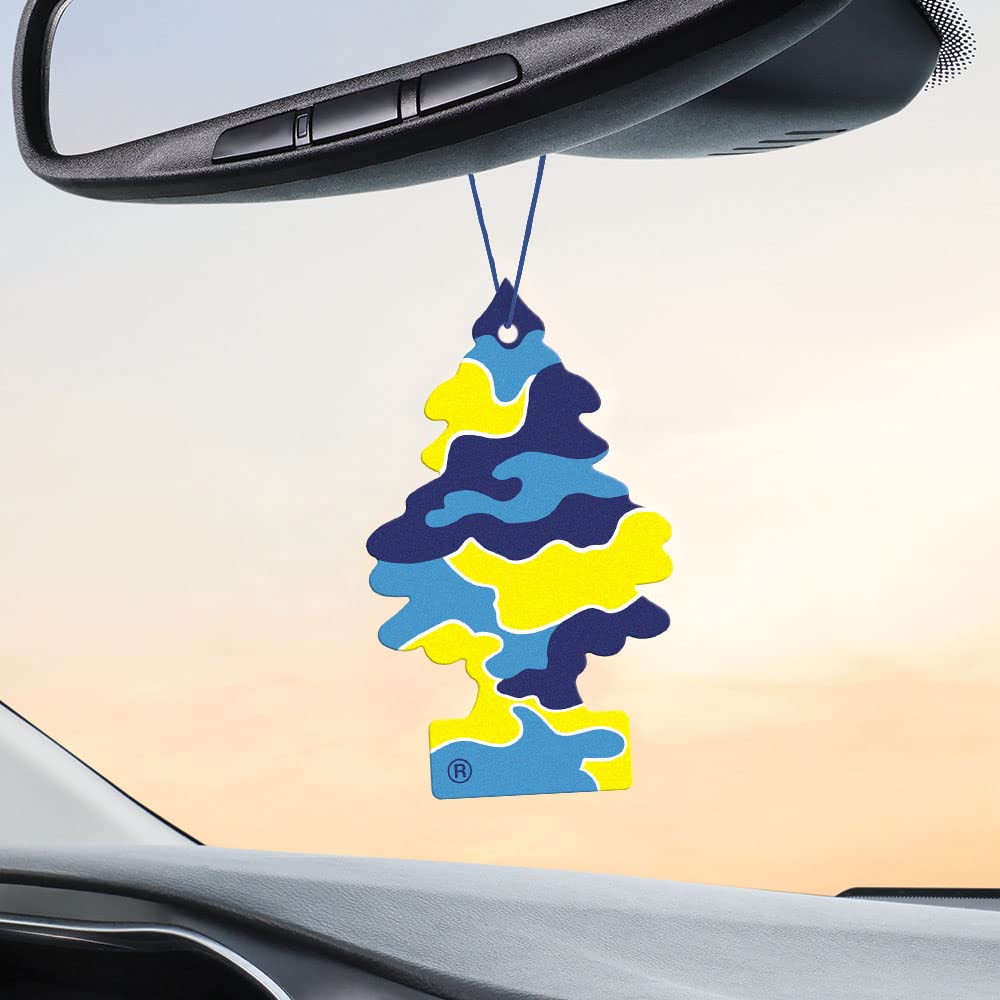 LITTLE TREES Piña Colada Air Fresheners - 24 Count Hanging Tree for Car & Home - Long Lasting Scent