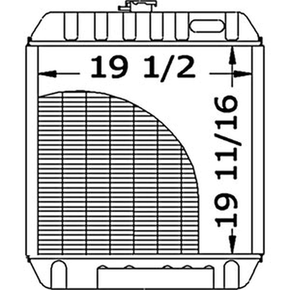 RAParts 86534243 Fits Ford New Holland LS180 L865 L885 LX865 LX885 Skid Steer Loader Radiator