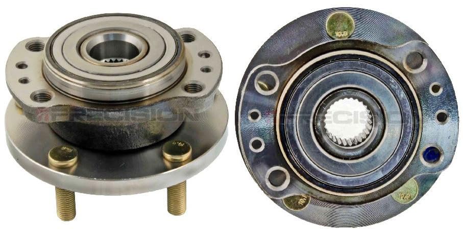 Trq Rear Wheel Hub Bearings Assembly Set Driver & Passenger Side Compatible With 1997-2004 Chrysler Town & Country Dodge Grand C