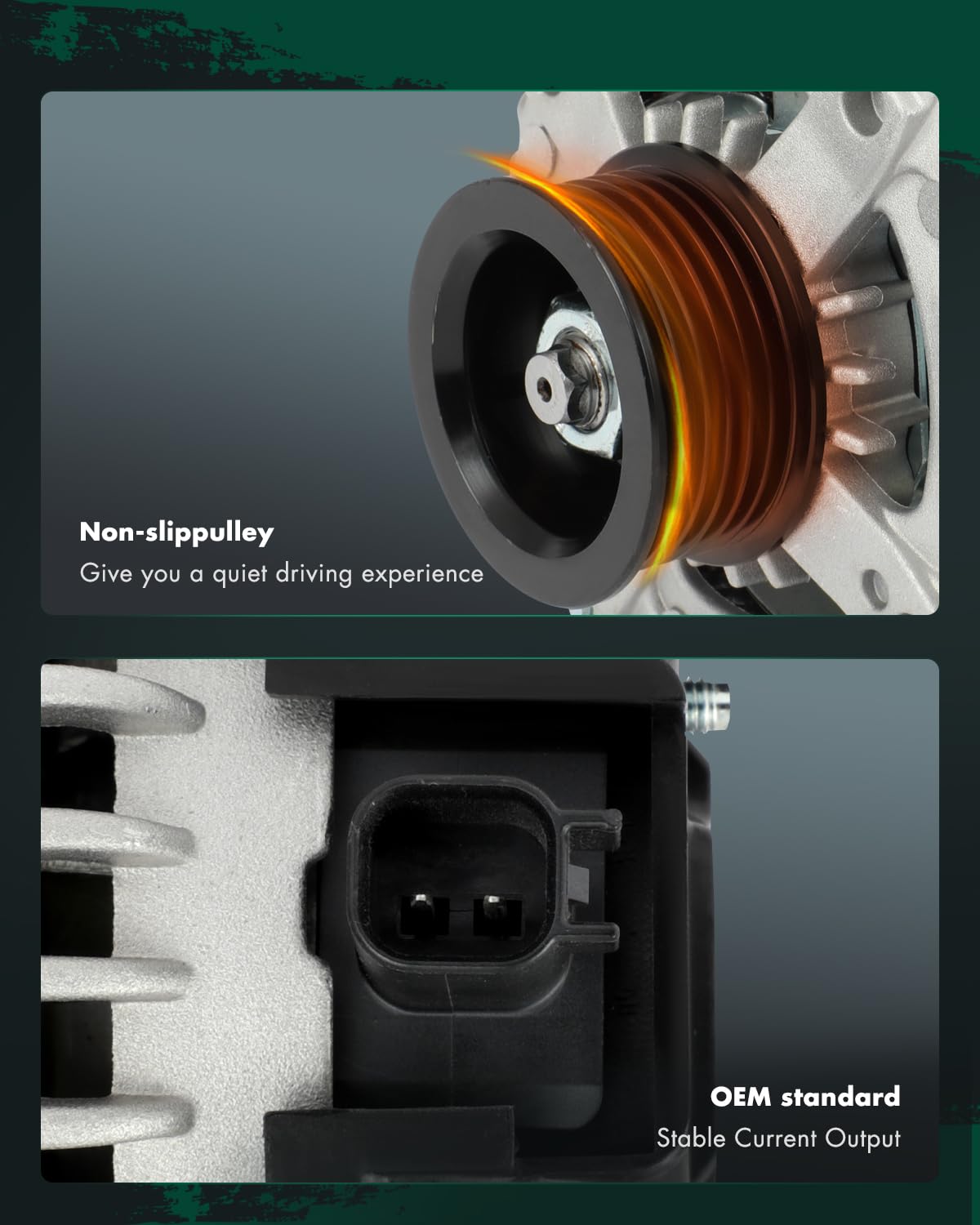 SCITOO Alternator Fits for Jeep Grand Cherokee 2007 2008 2009 2010 5.7L 6.1L, for Commander 2007-2010 5.7L- 12V 150Amp CW 6-Groo