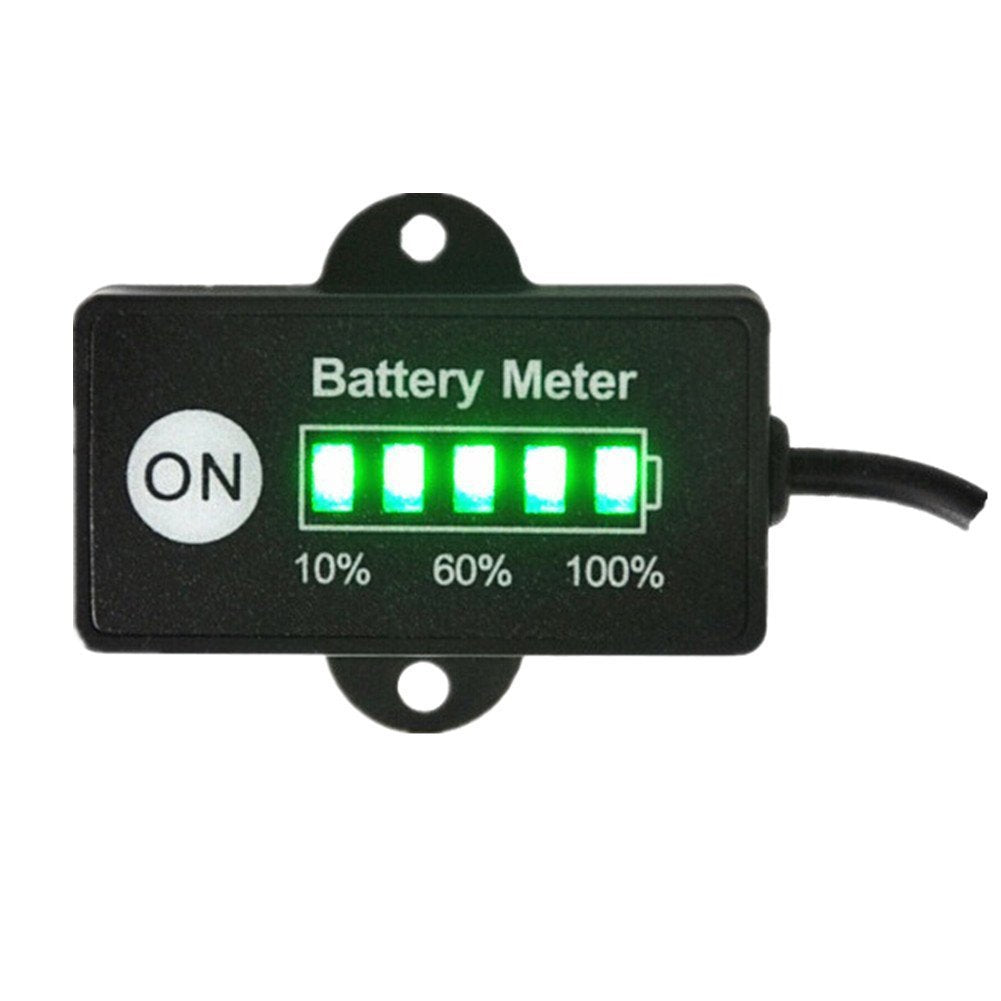 Best Gold Supplier 12V Battery Meter Lead-Acid Battery Indicator For Motorcycle Golf Carts Car Marine Atv With 5 Segments Led In