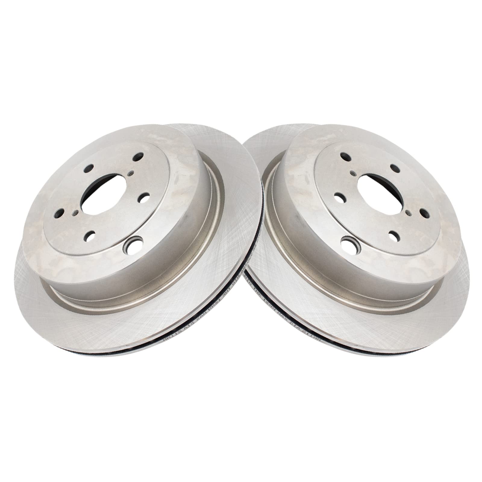 Trq Rear Brake Rotors Set Vented Compatible With 2006-2007 Subaru B9 Tribeca 2008-2014 Tribeca