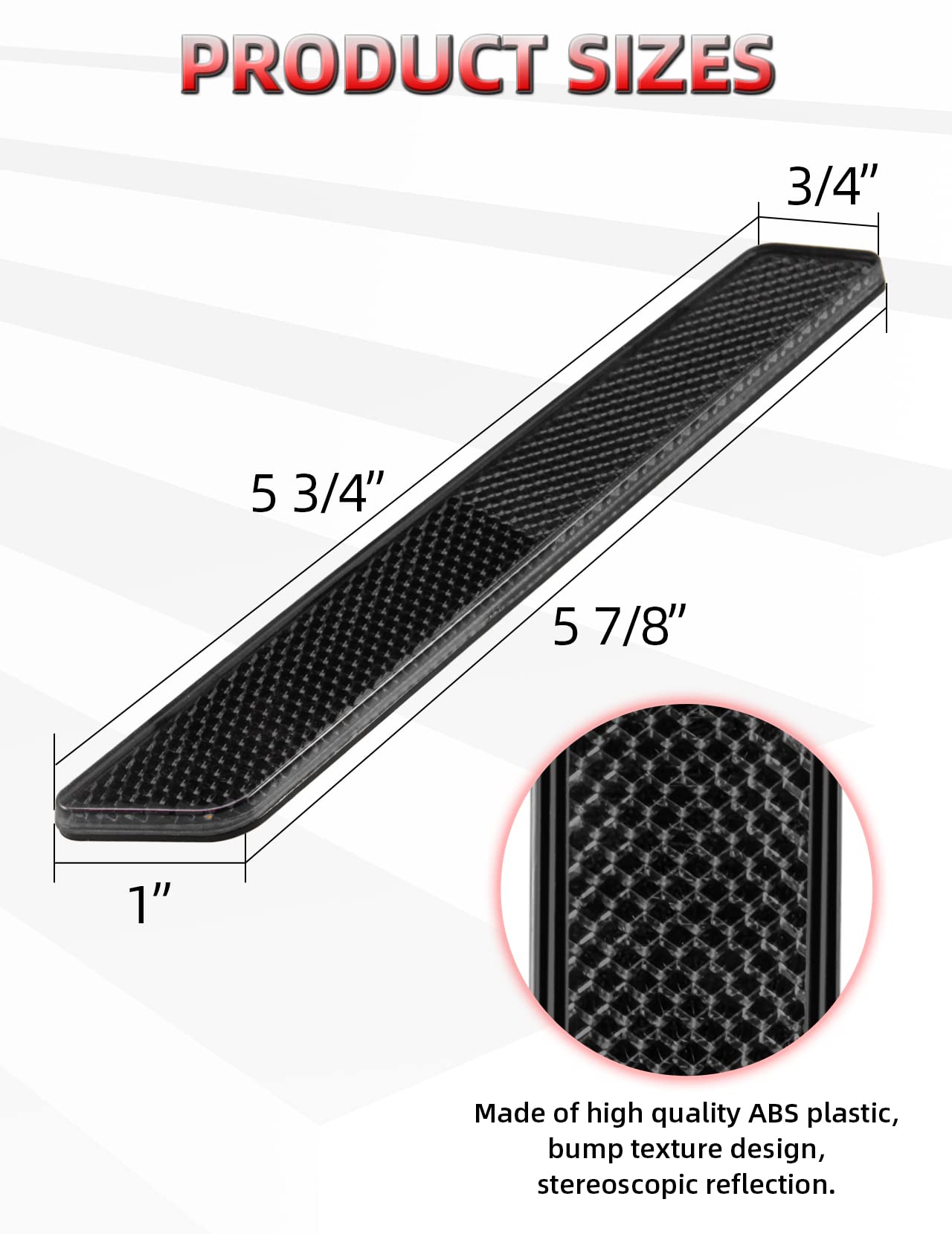 Amazicha Black Reflectors Compatible For Harley Street Glide Electra Glide Road Glide Road King Latch Covers Saddlebags Side Vis