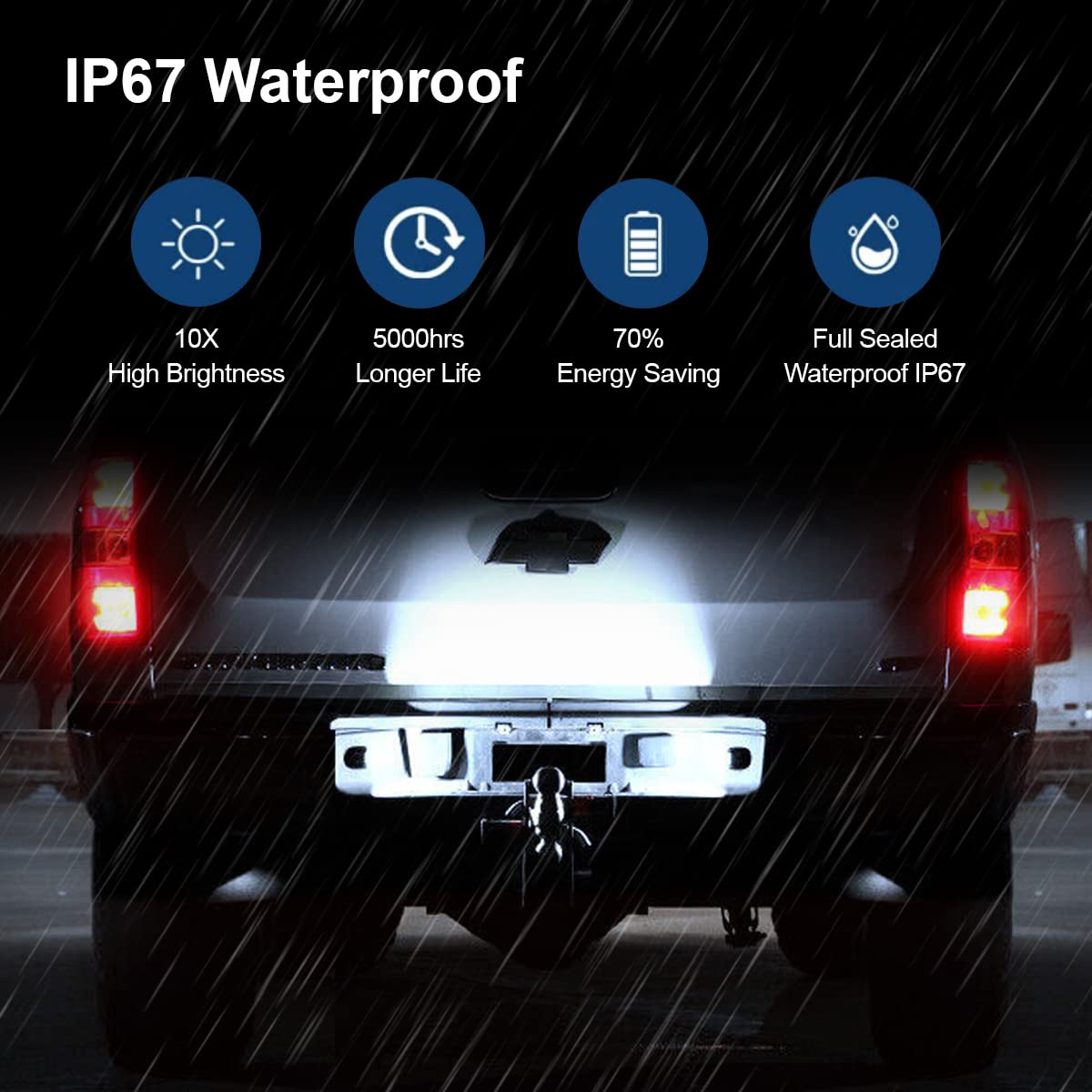 D-Lumina Chrome Led License Plate Lights Assembly Housing Compatible With 1999-2013 Chevy Silverado Gmc Sierra 1500 2500 3500 Hd