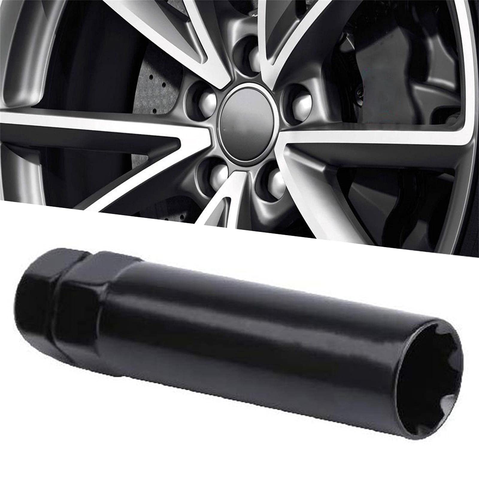 Muhize Heavy Duty 6 Spline Lug Nut Key, Upgraded Standard Small Diameter Drive Socket, Fit For 3/4 Inch And 13/16 Inch Hex Lug N