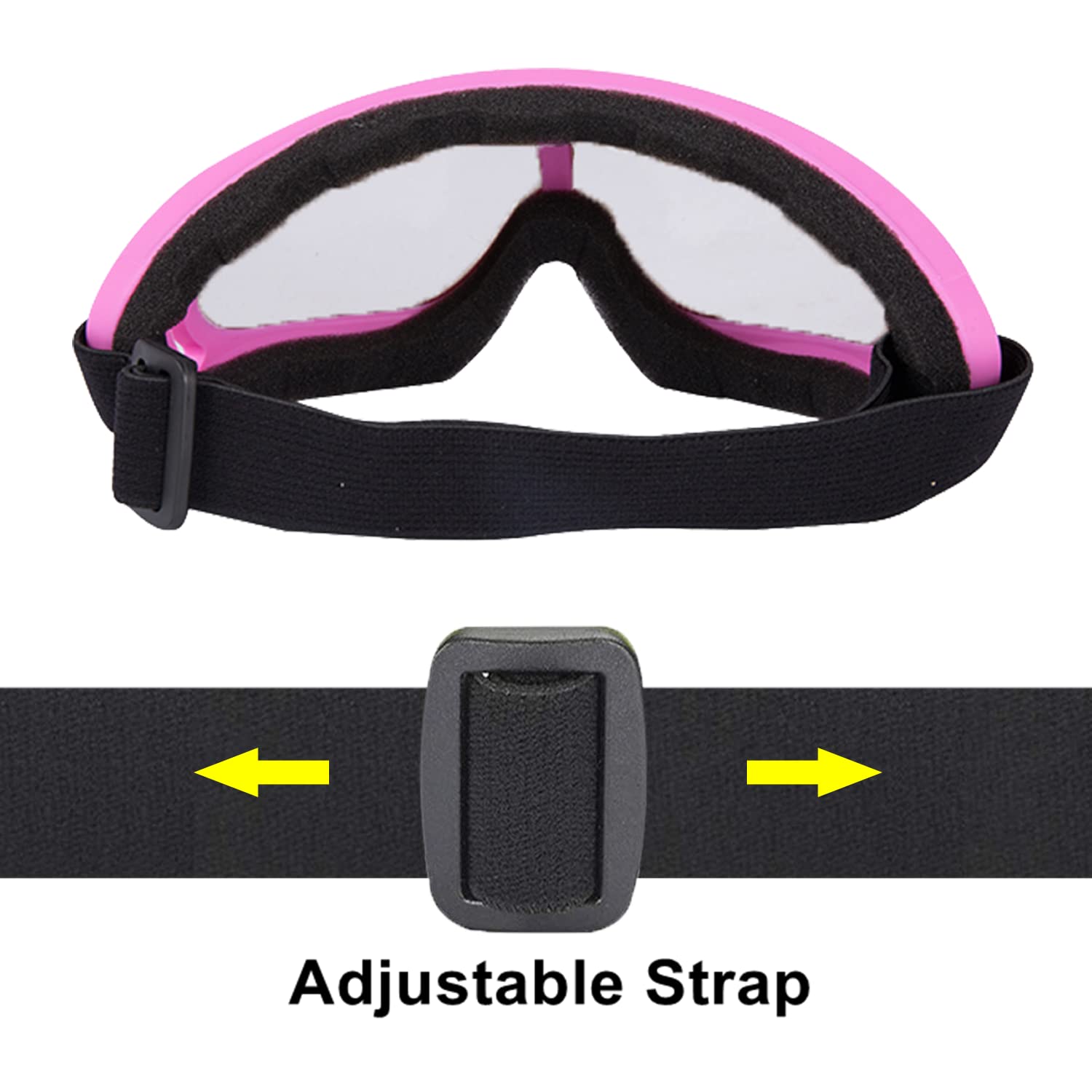 Ljdj Motorcycle Goggles,2 Pack Dirt Bike Atv Motocross Riding Hiking Protective With 2 Pack Neck Breathable Bandana Mask (Rose P