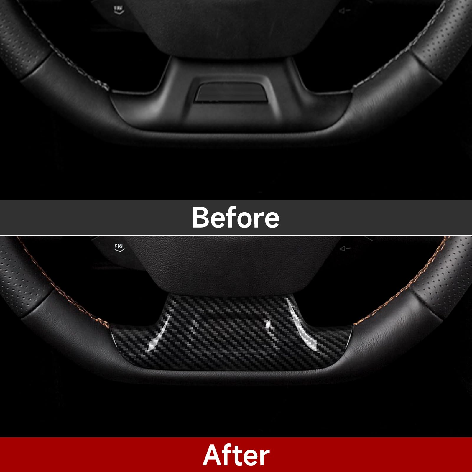 Car Bottom Sticker ABS Carbon Fiber Decal Interior Trim Cover for Chevrolet Camaro 2016 2017 2018 2019 2020 2021 2022 2023 2024